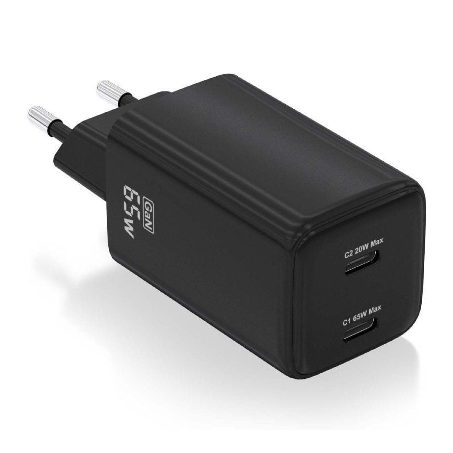 Aisens Cargador GaN · 65W · 2x USB-C · Carga Rápida