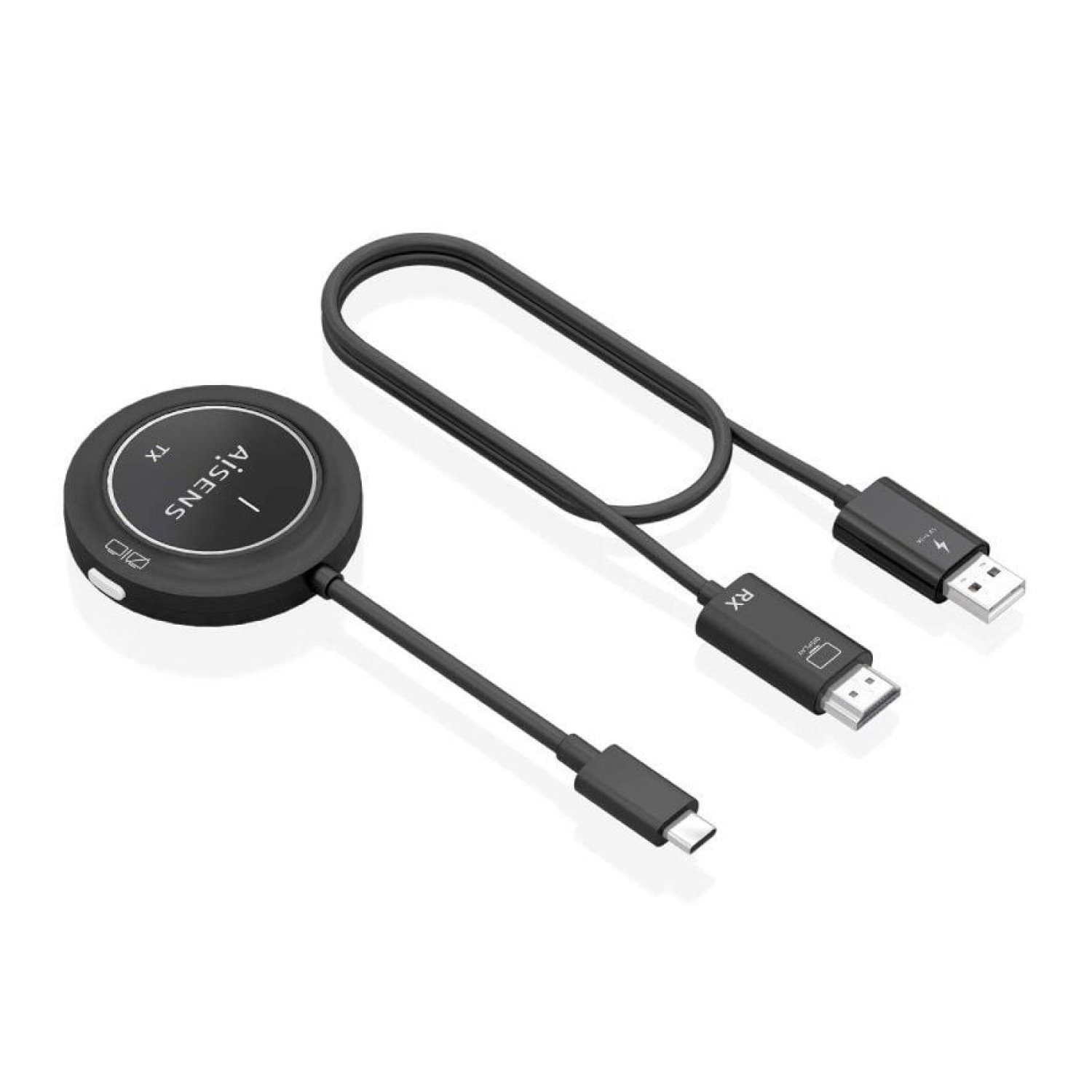 Aisens · Adaptador USB-C a HDMI · Transmisor Inalámbrico · 30m