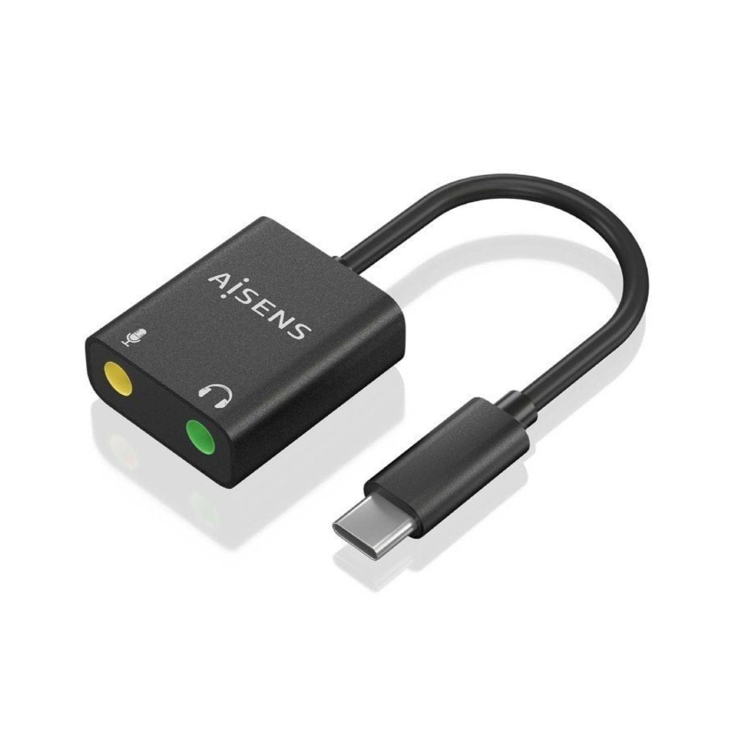 Aisens · Tarjeta Sonido USB-C · 2x Jack 3.5mm · Audio Digital