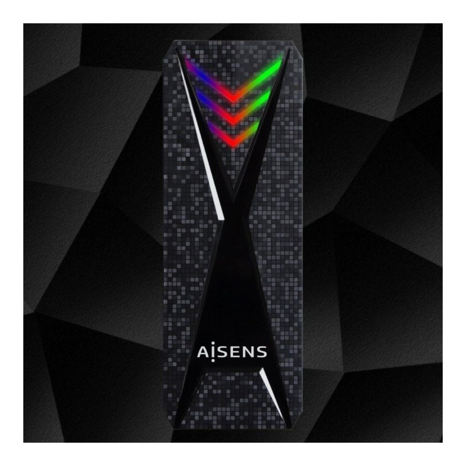 Aisens ASM2-RGB013B · Caja Externa M.2 NVMe · USB 3.2 Gen2 · Sin Tornillos