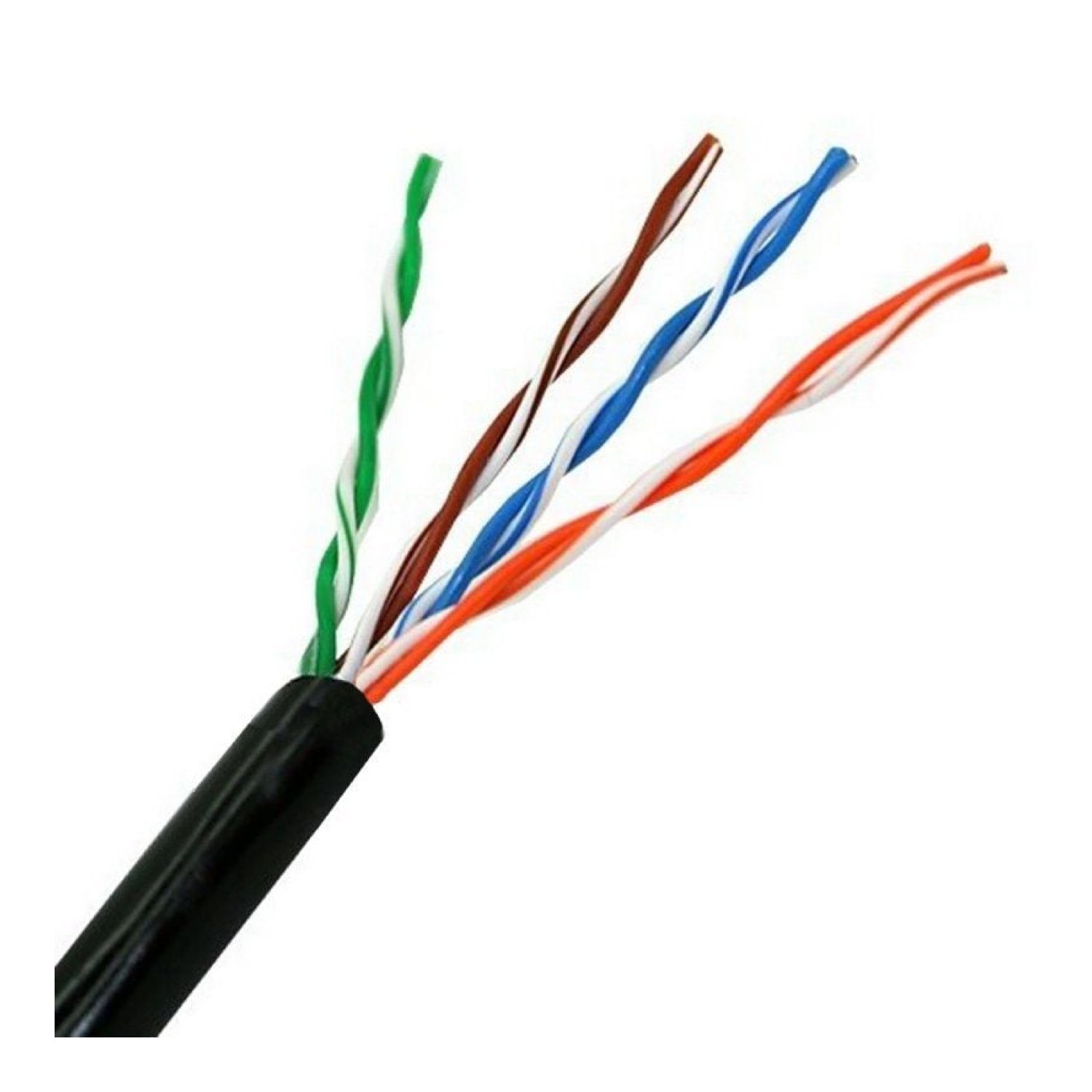 Aisens · Cable RJ45 UTP Cat.5e · 305m · Exterior Impermeable · Negro