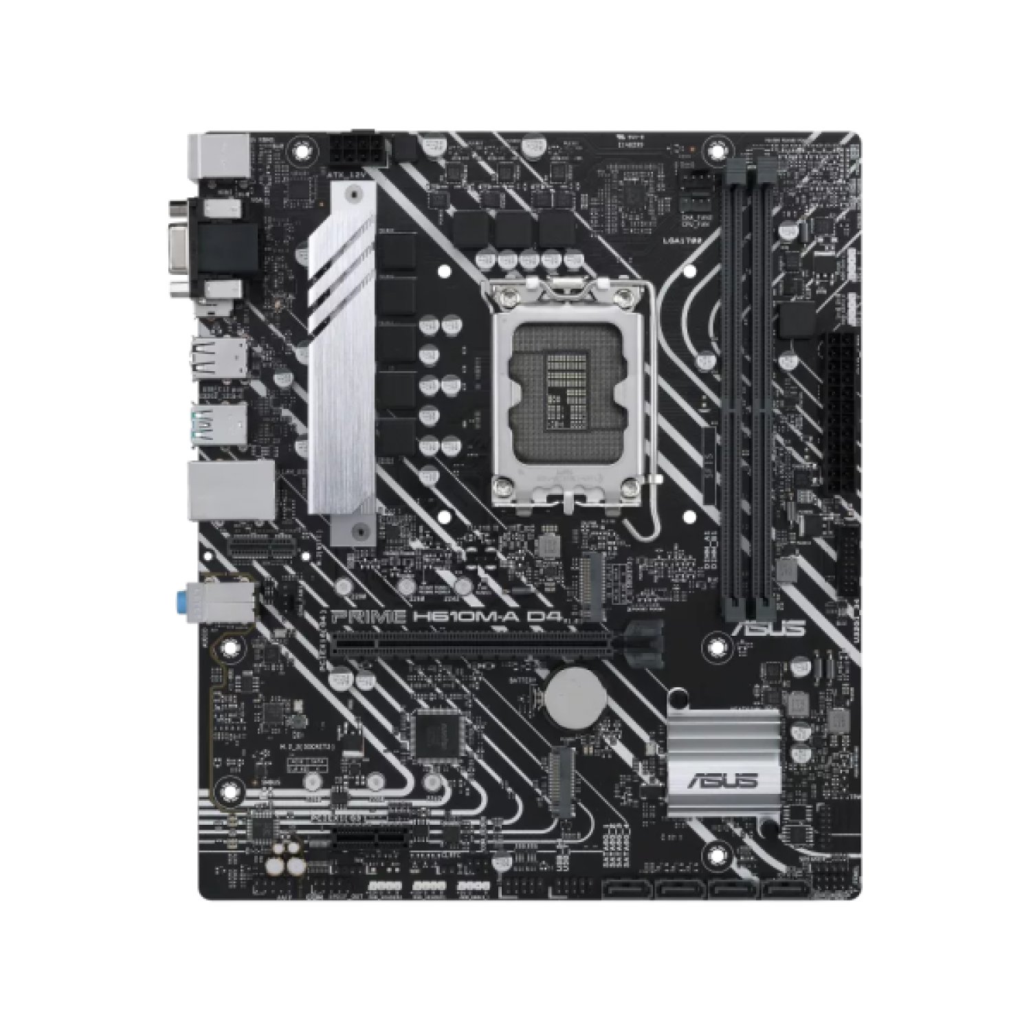 Asus Prime H610M-A D4 · Socket 1700 · Micro ATX · DDR4 · PCIe 4.0