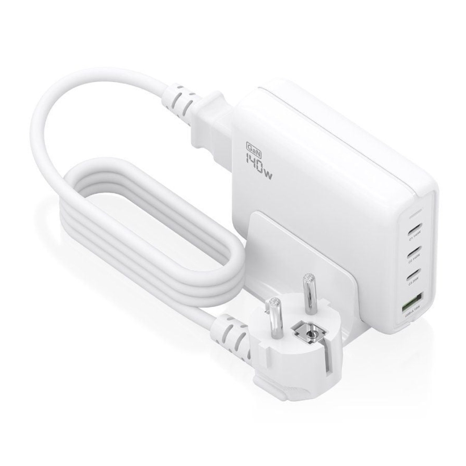 Aisens · Cargador GaN Sobremesa · 140W · 3x USB-C · 1x USB · Multidevice