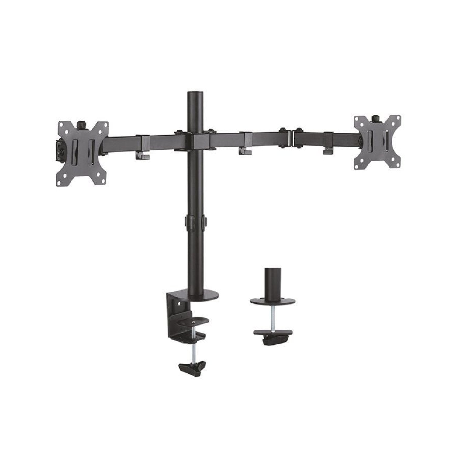 Soporte de Mesa para 2 Monitores Aisens DT32TSR-041/ Giratorio/ Inclinable/ hasta 8kg