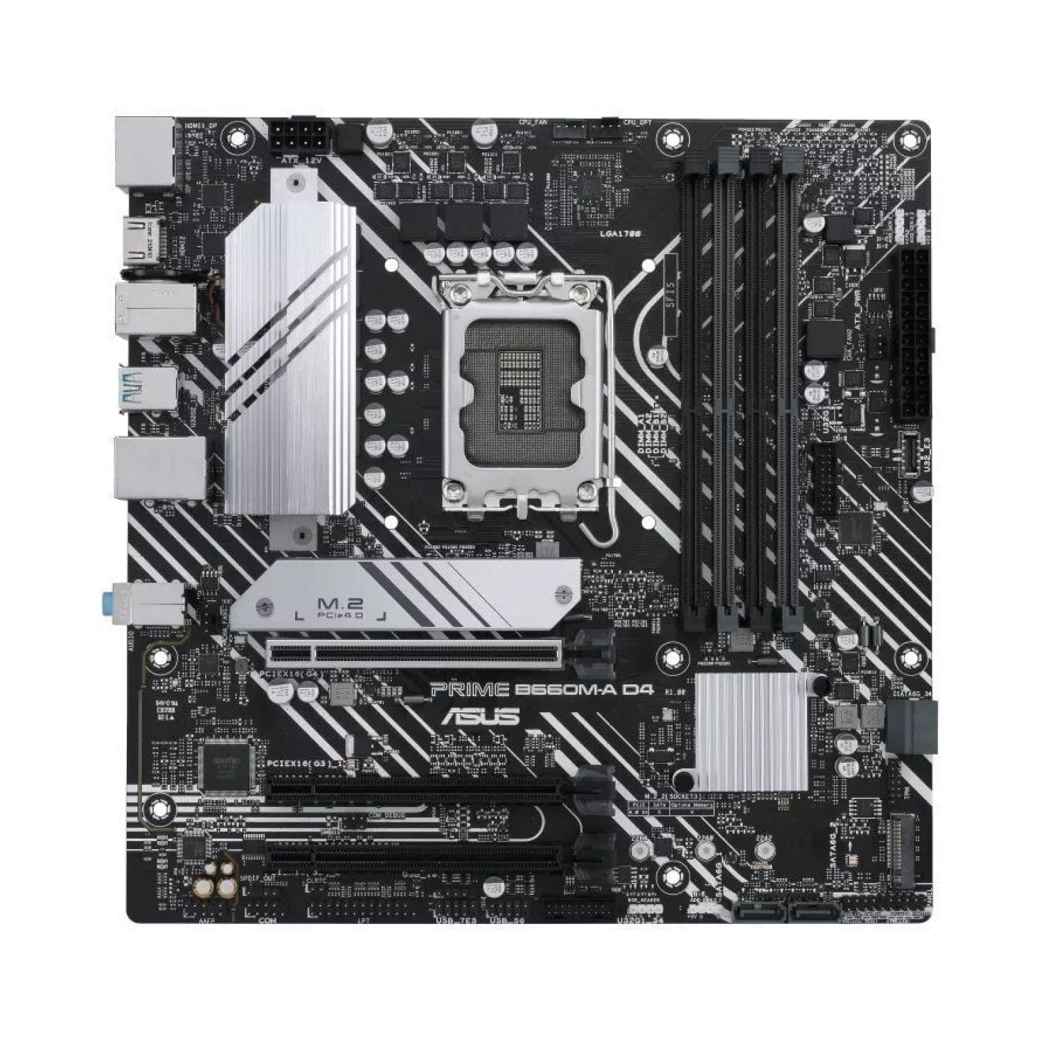 Asus Prime B660M-A D4 · Socket 1700 · DDR4 · PCIe 4.0 · Micro ATX