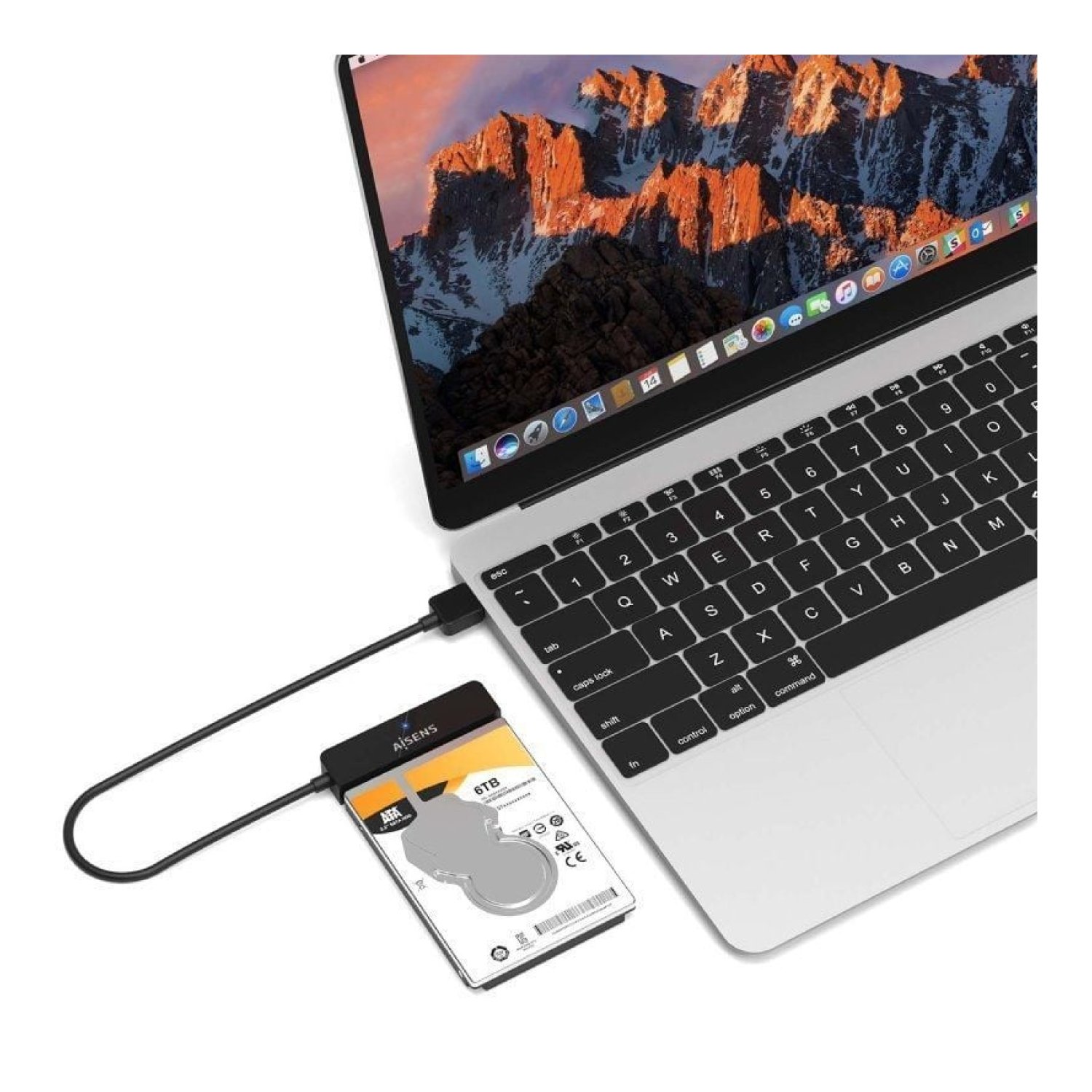 Aisens · Adaptador Disco Duro 2,5" · USB a SATA · ASE-25A03B