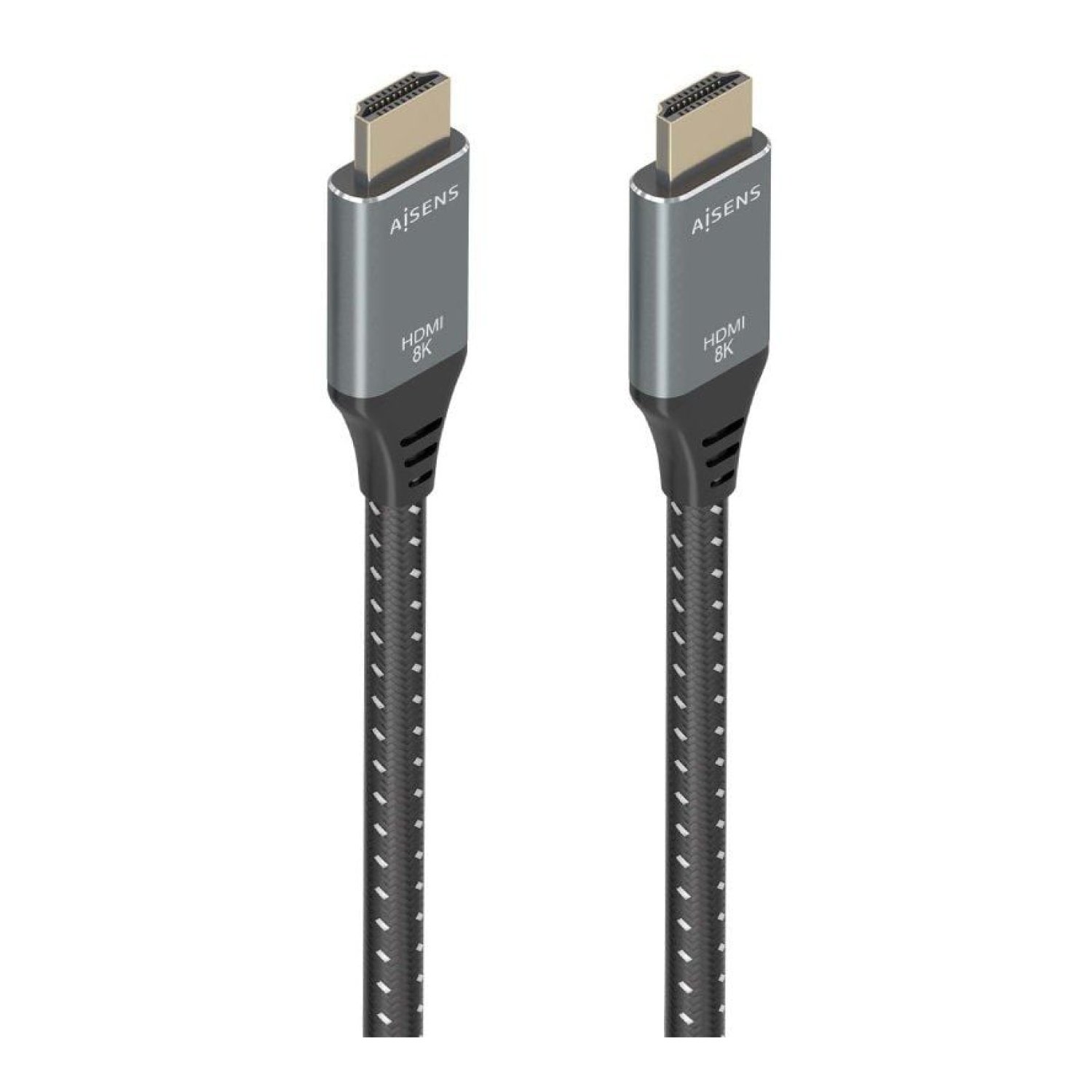 Aisens Cable HDMI 2.1 8K · 5m · Macho a Macho · Gris y Negro