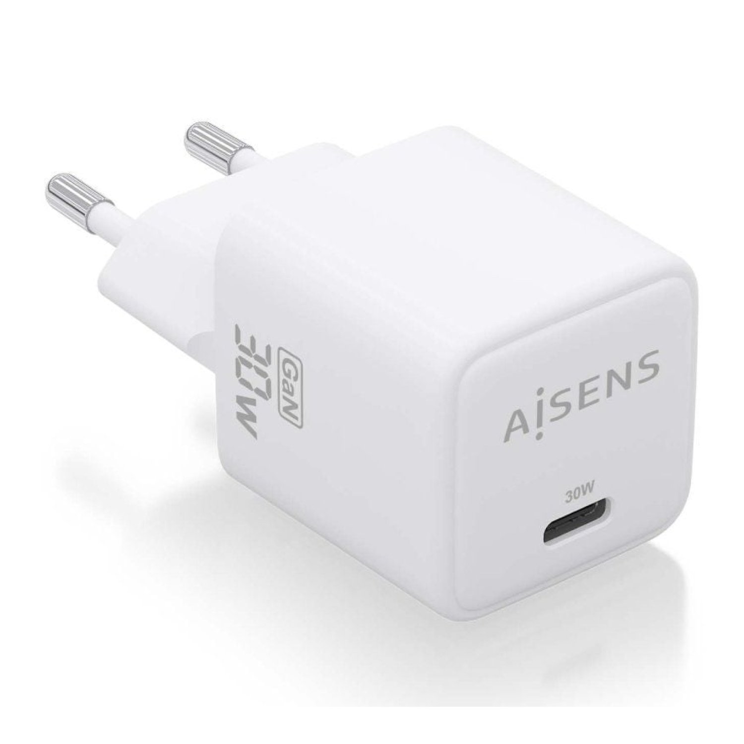Aisens Cargador GaN · 1x USB Tipo-C · 30W
