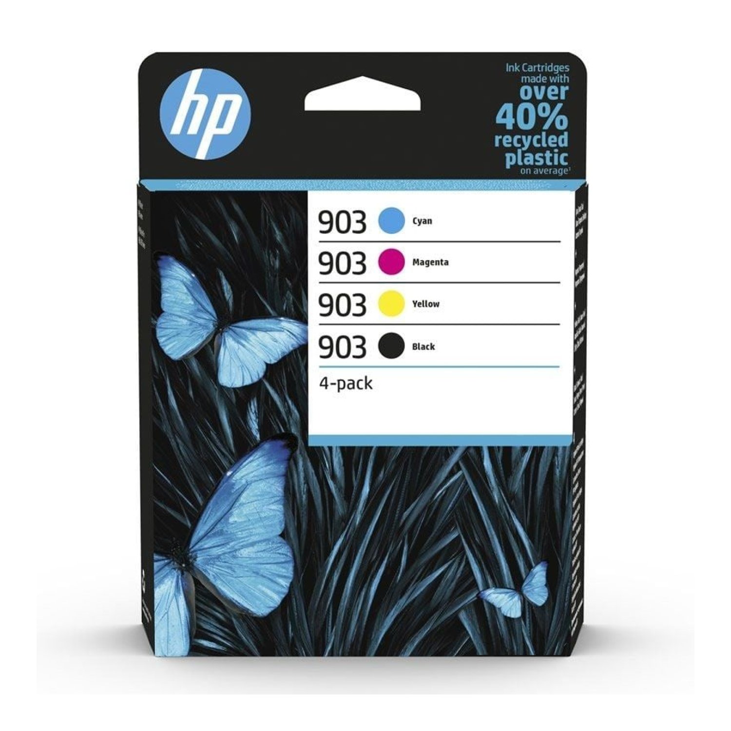HP Cartucho Tinta nº903 · Multipack 4 Colores · Negro, Magenta, Cian, Amarillo