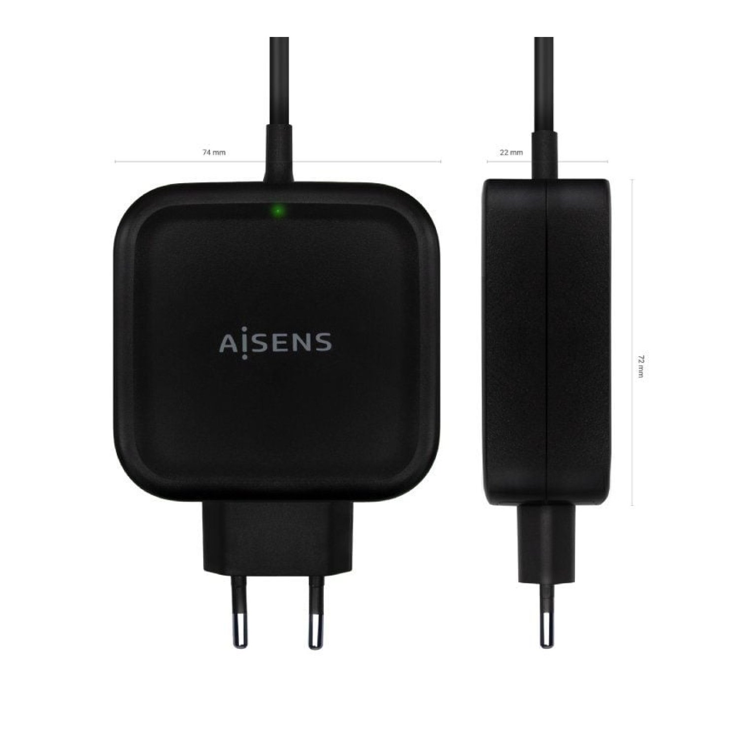 Aisens Cargador de Pared · 1x USB-C · 65W