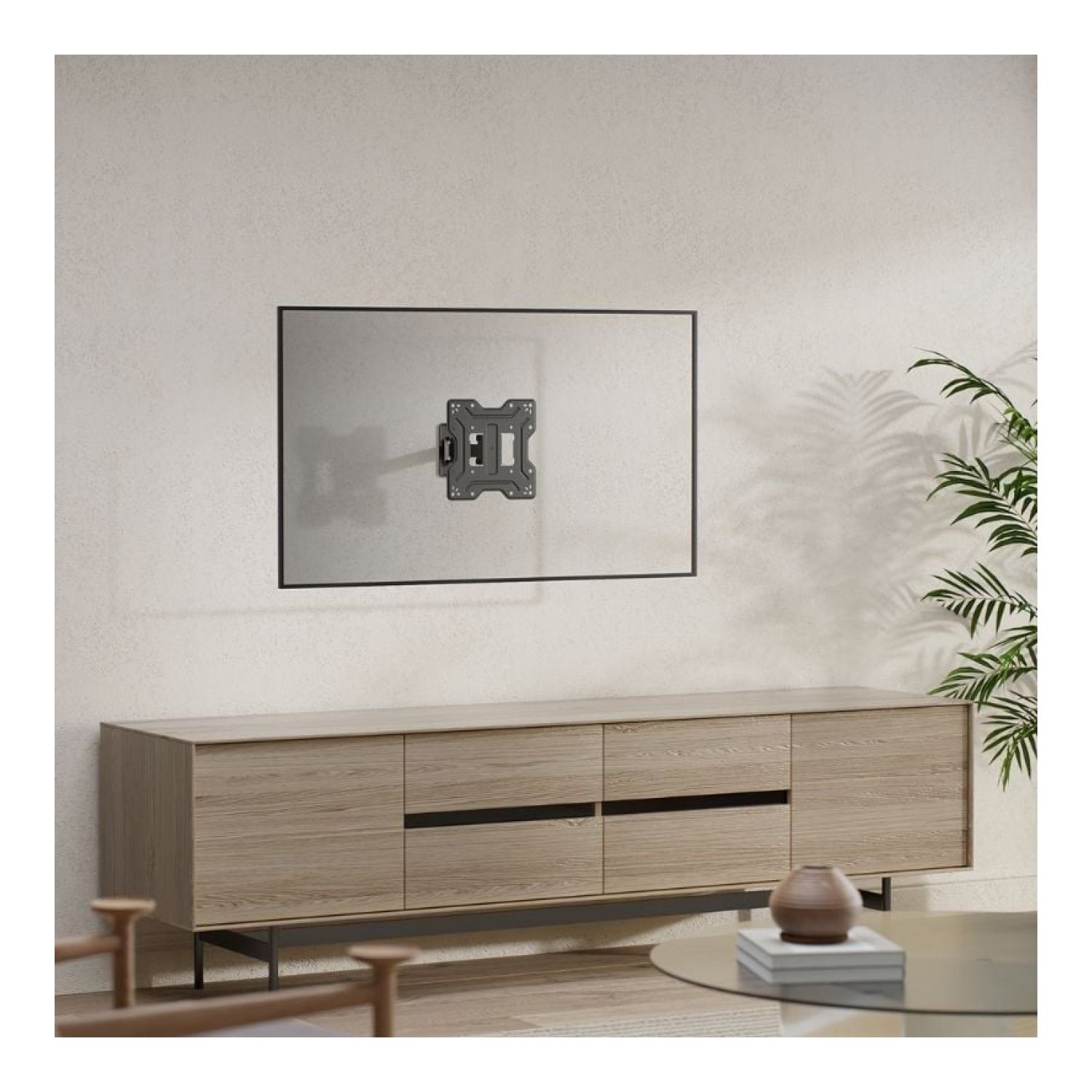 Aisens WT43TSE-411 · Soporte Pared TV 23-43" · Inclinable y Giratorio · Hasta 30kg