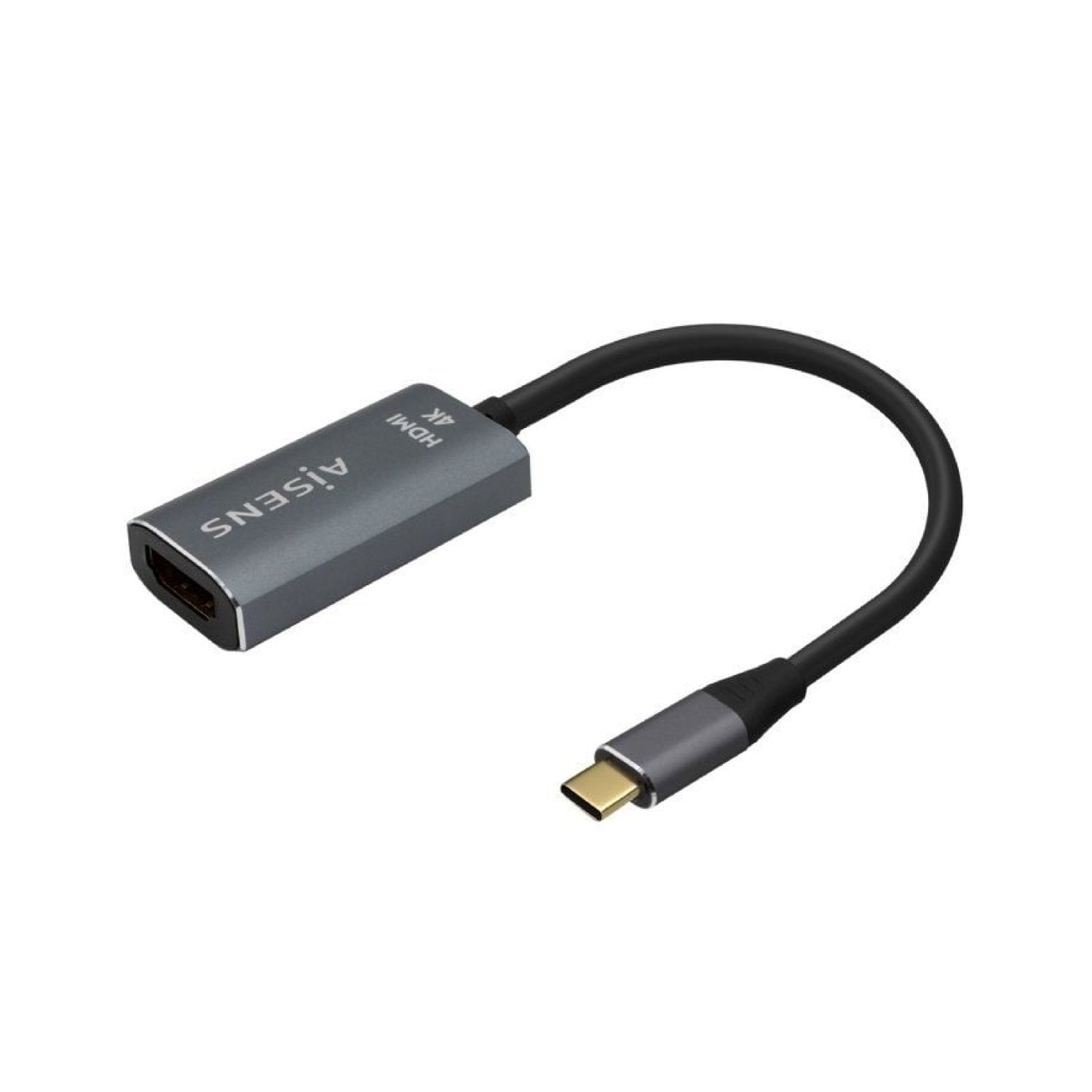 Aisens · Convertidor HDMI a USB-C · 4K 60Hz · 15cm · Gris