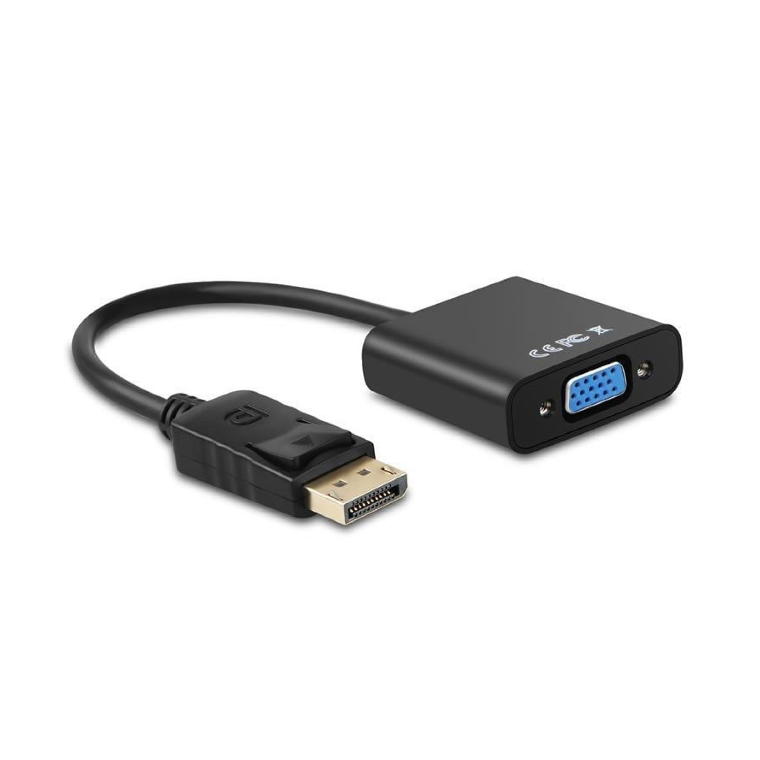 Aisens Conversor DisplayPort Macho a VGA Hembra · 15cm · Negro