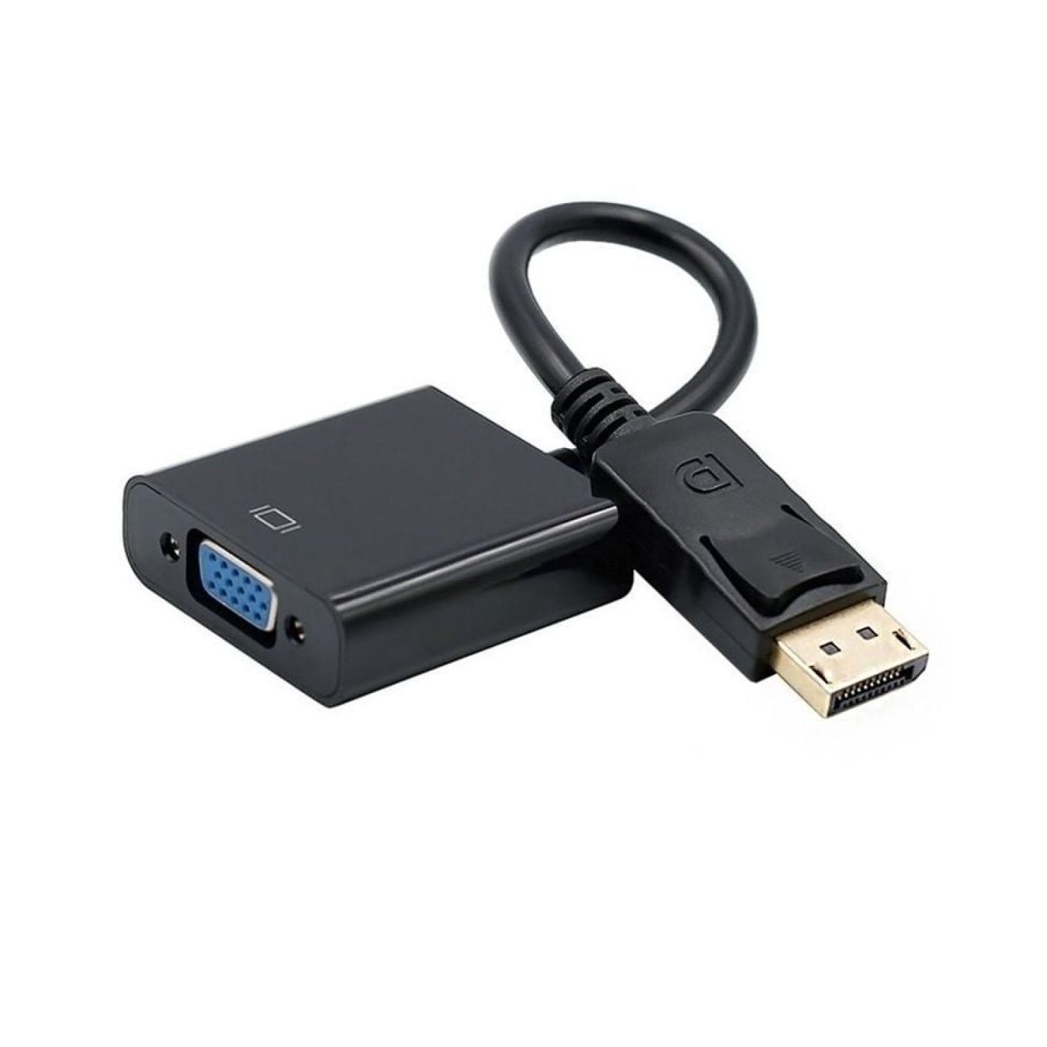 Aisens Conversor DisplayPort Macho a VGA Hembra · 15cm · Negro