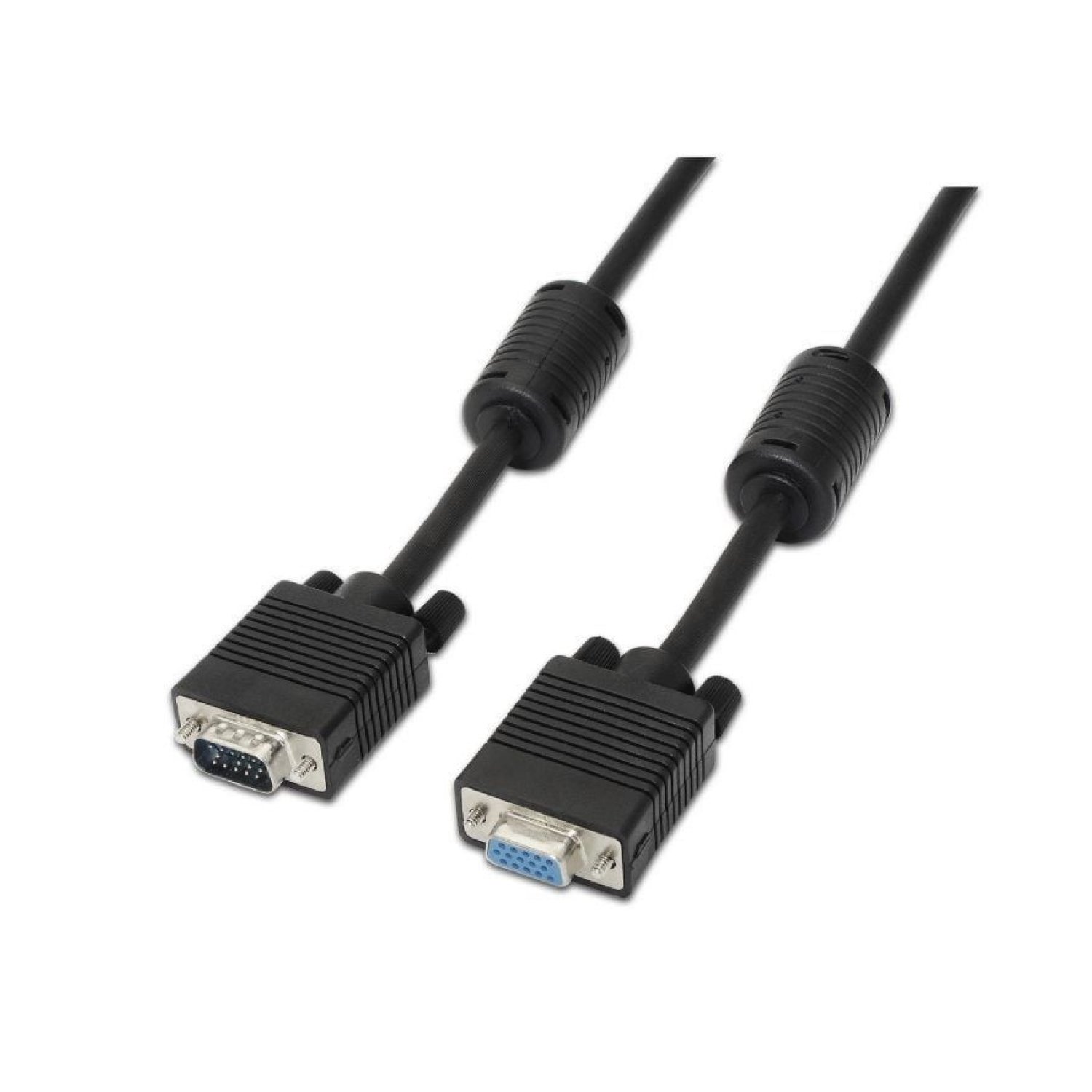 Aisens Cable VGA · Macho/Hembra · 3 metros · Negro
