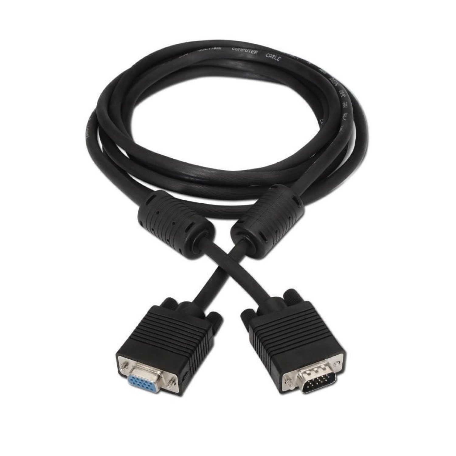 Aisens Cable VGA · Macho/Hembra · 3 metros · Negro
