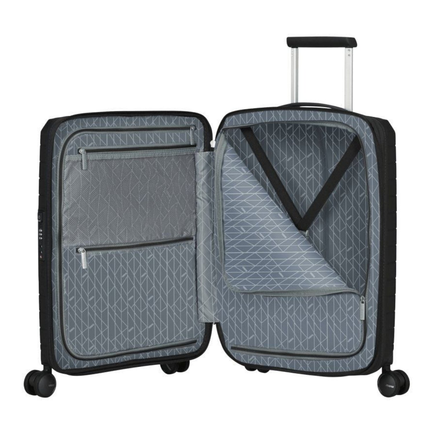 American Tourister FastForward Spinner · 55cm · Expansible · 4 Ruedas · Negro