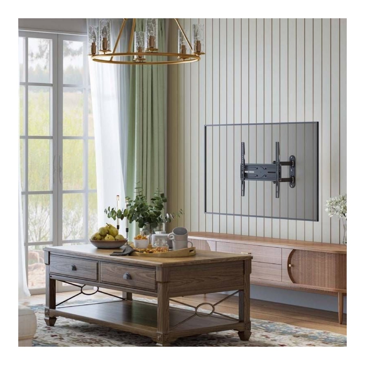 Aisens WT65TSLE-321 · Soporte Giratorio para TV · 32-65" · Hasta 35kg · Inclinable y Nivelable