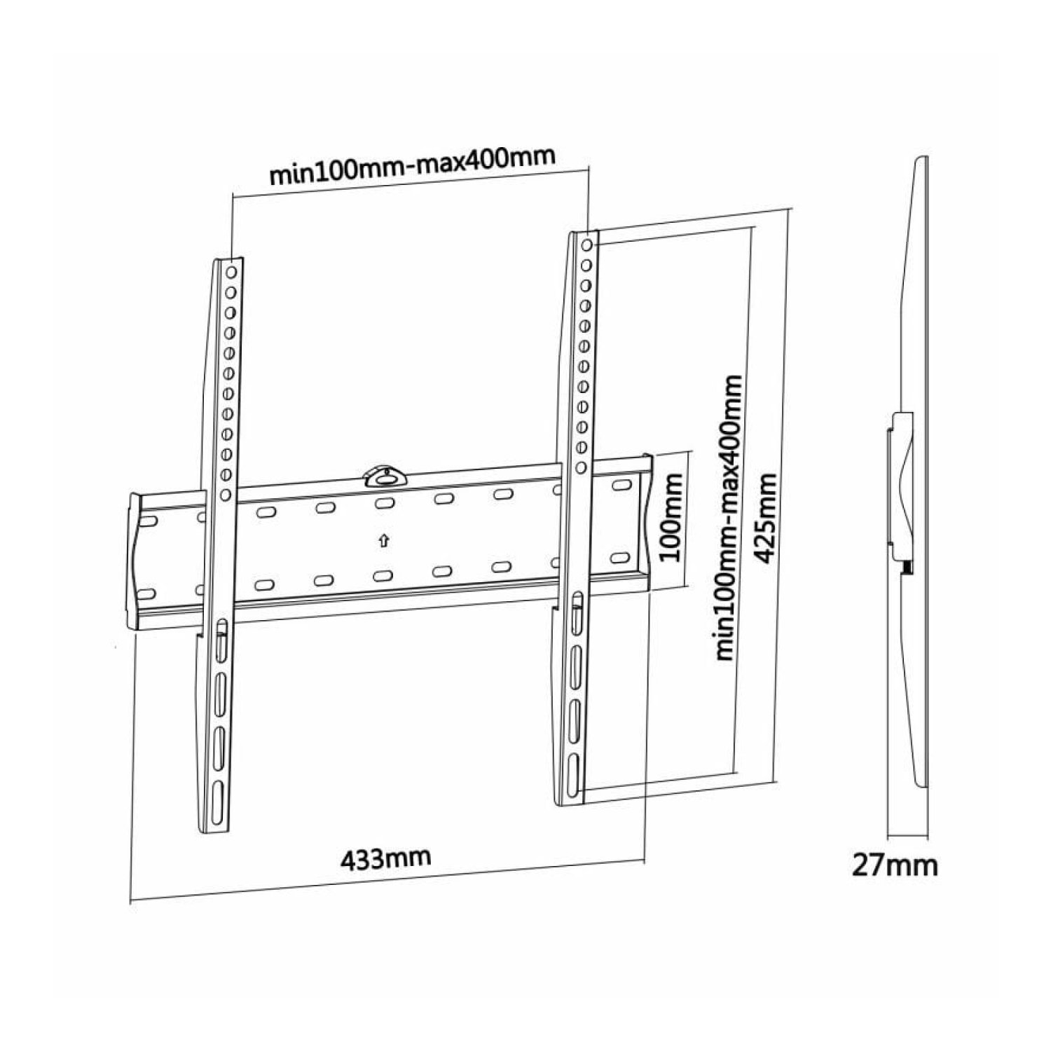 Aisens WT55F-013 · Soporte Fijo Pared TV · 32-55" · Hasta 40kg