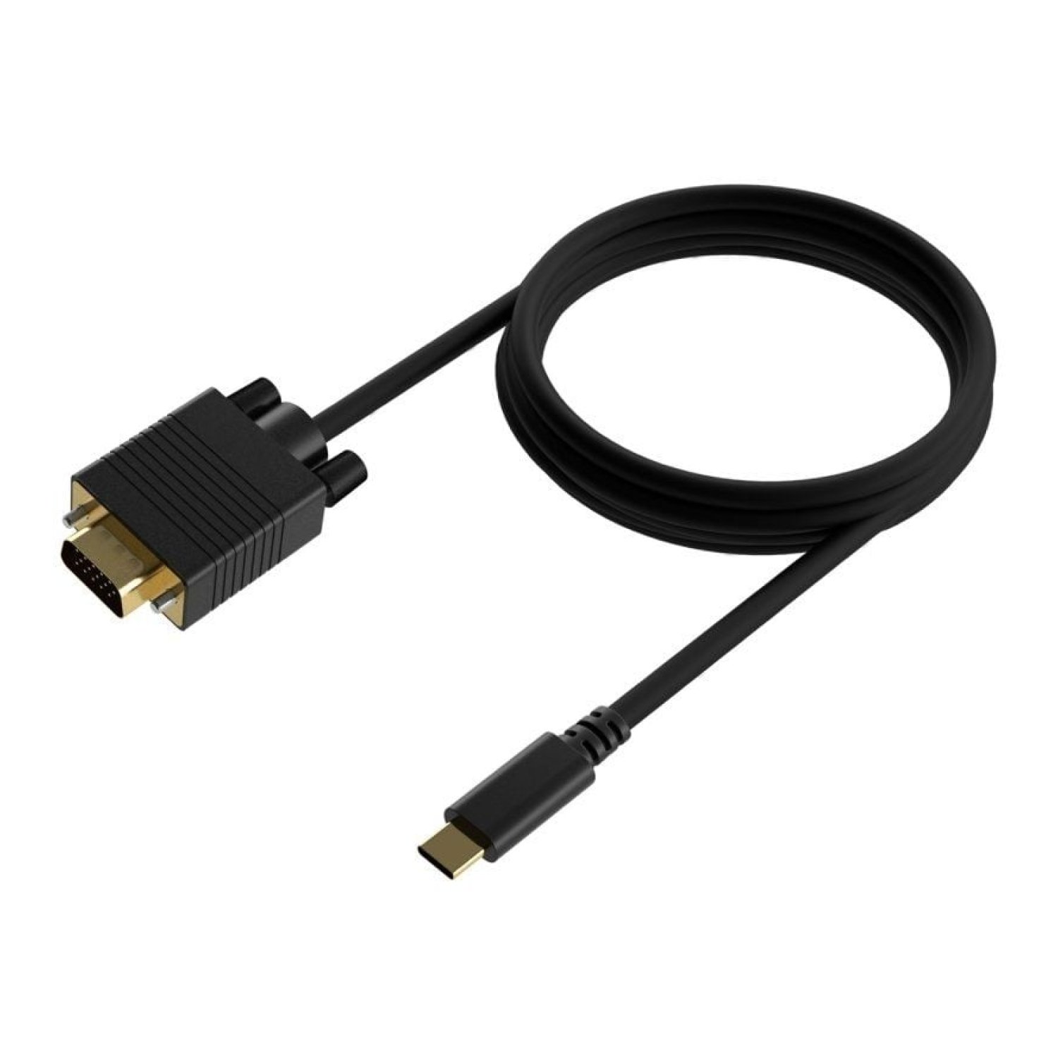 Aisens · Cable USB-C a VGA · 27W · 1250Mbps · 80cm · Negro