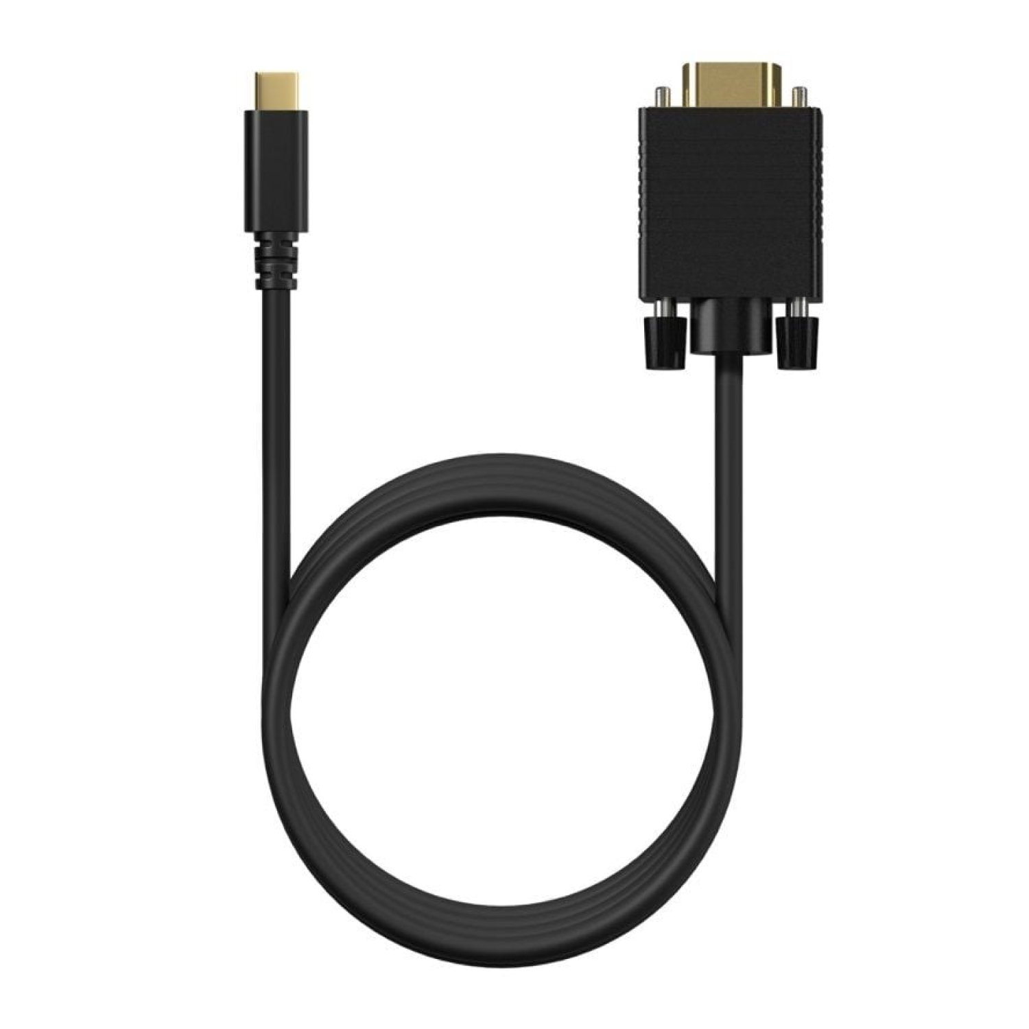 Aisens · Cable USB-C a VGA · 27W · 1250Mbps · 80cm · Negro
