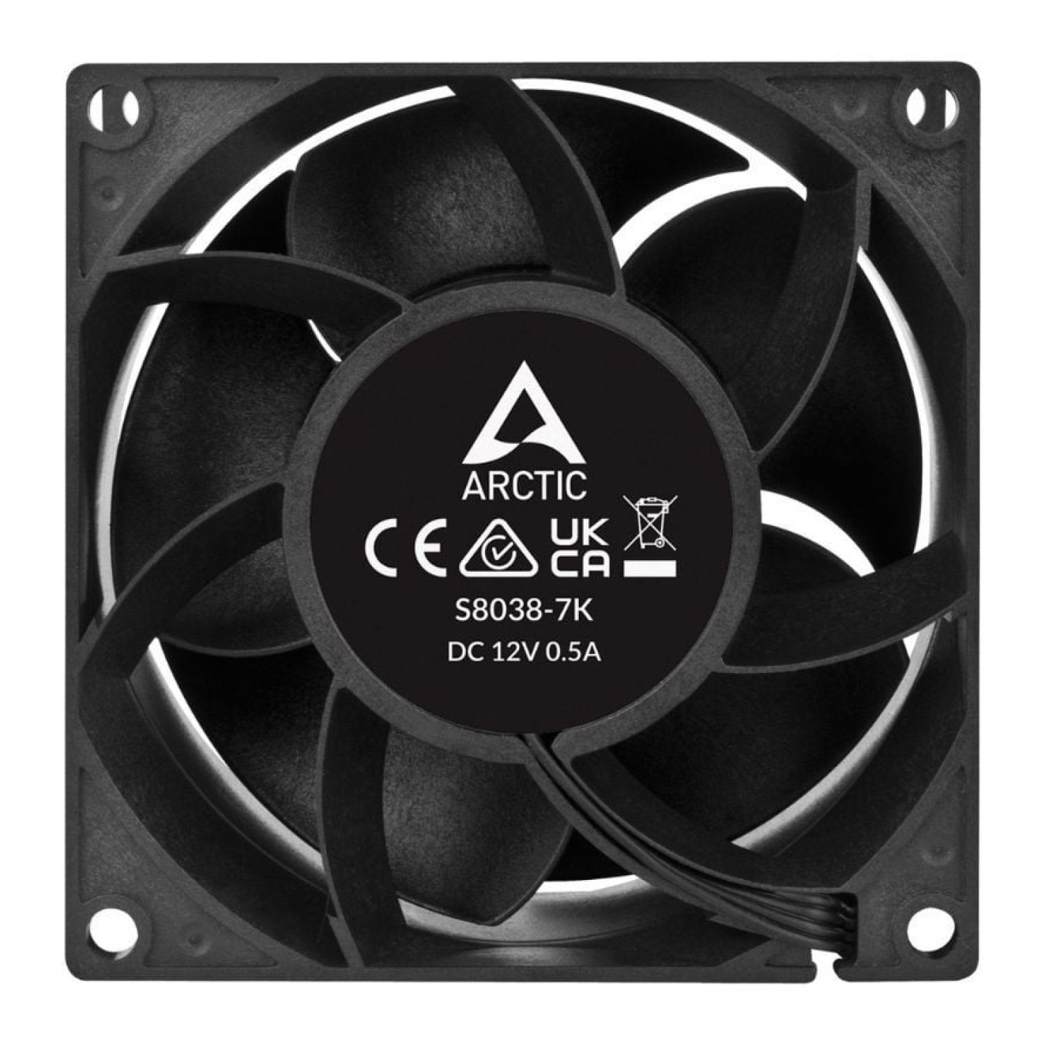 Arctic S8038-7K · Ventilador 80mm · Pack de 4 unidades · 7000 RPM