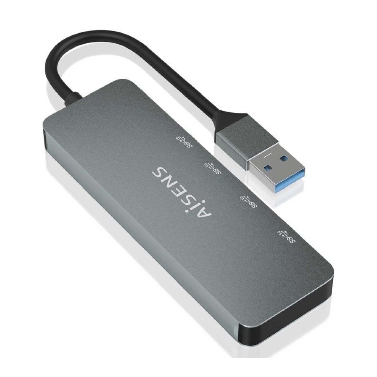 Aisens Hub USB 3.2 · 2 USB + 2 USB Tipo-C · Gris