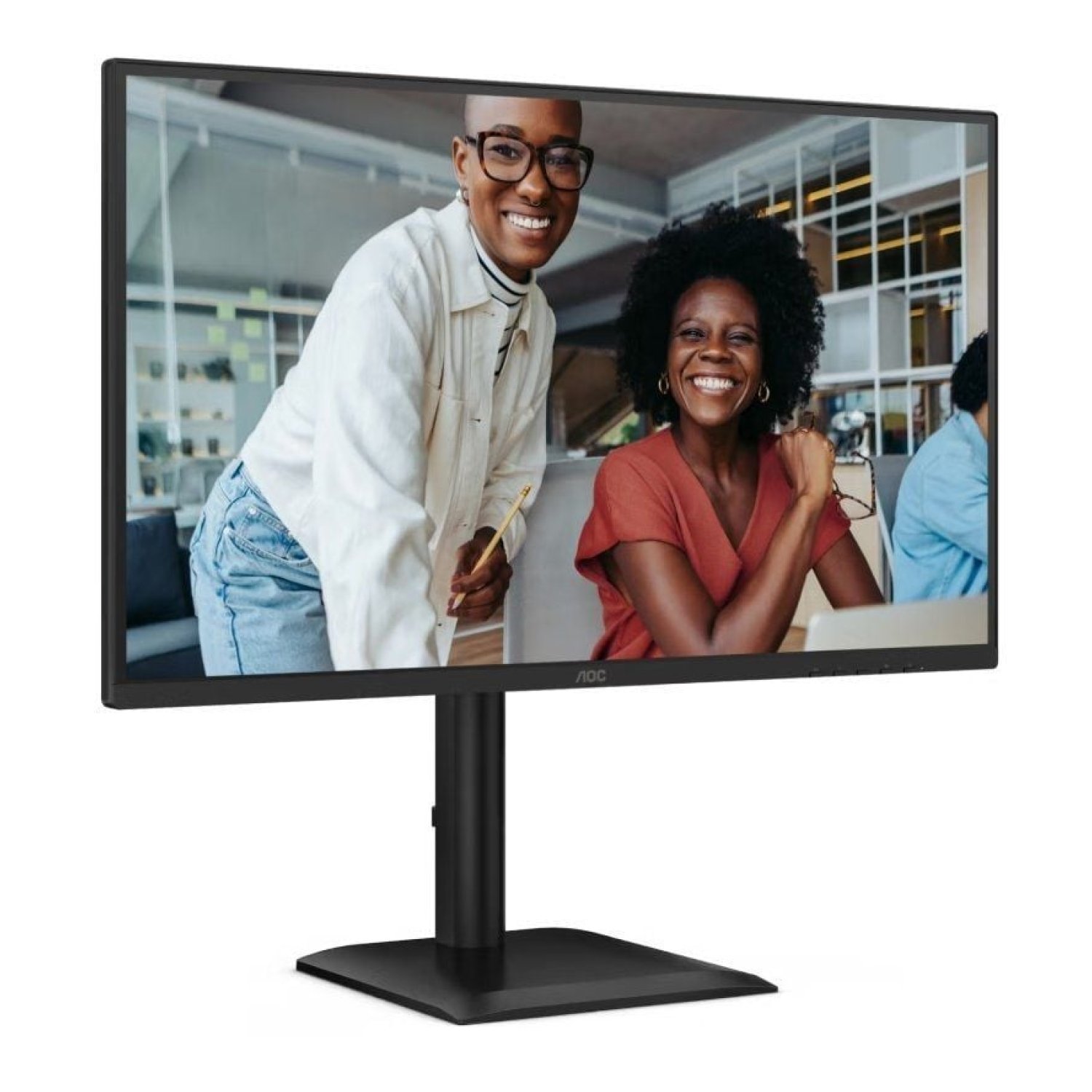 AOC 27E4U · 27" Full HD · Multimedia · Regulable en altura · Negro
