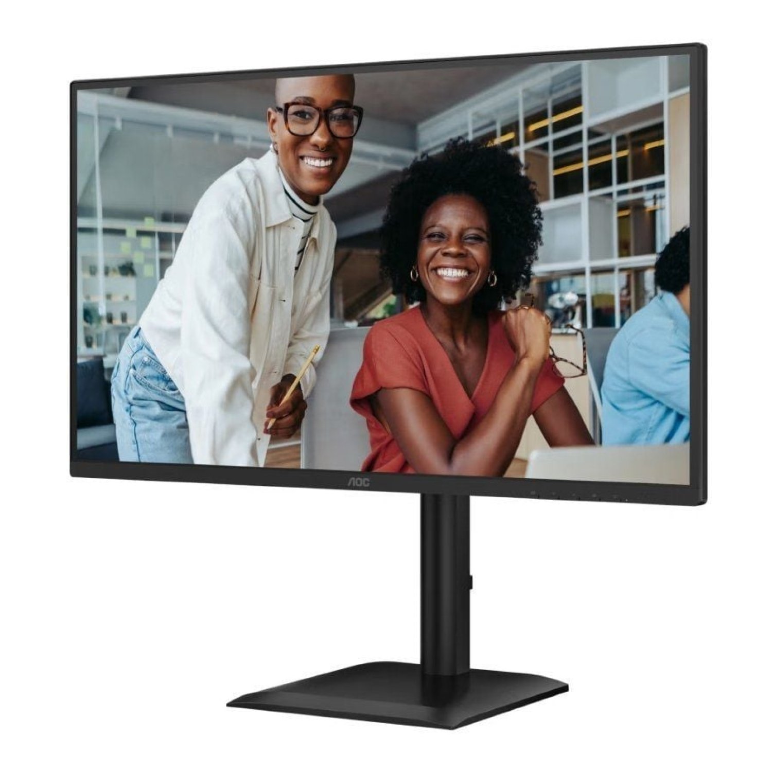 AOC 27E4U · 27" Full HD · Multimedia · Regulable en altura · Negro