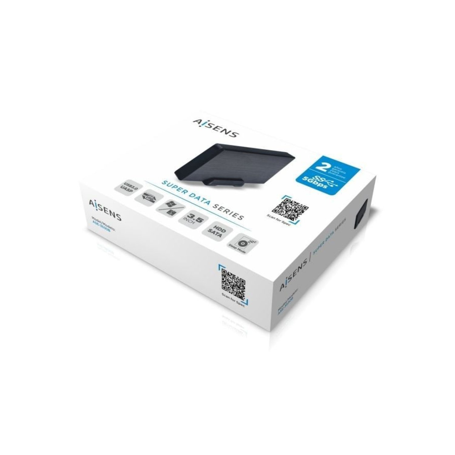 Aisens ASE-3530B · Caja Externa Disco Duro 3,5" · USB 3.1