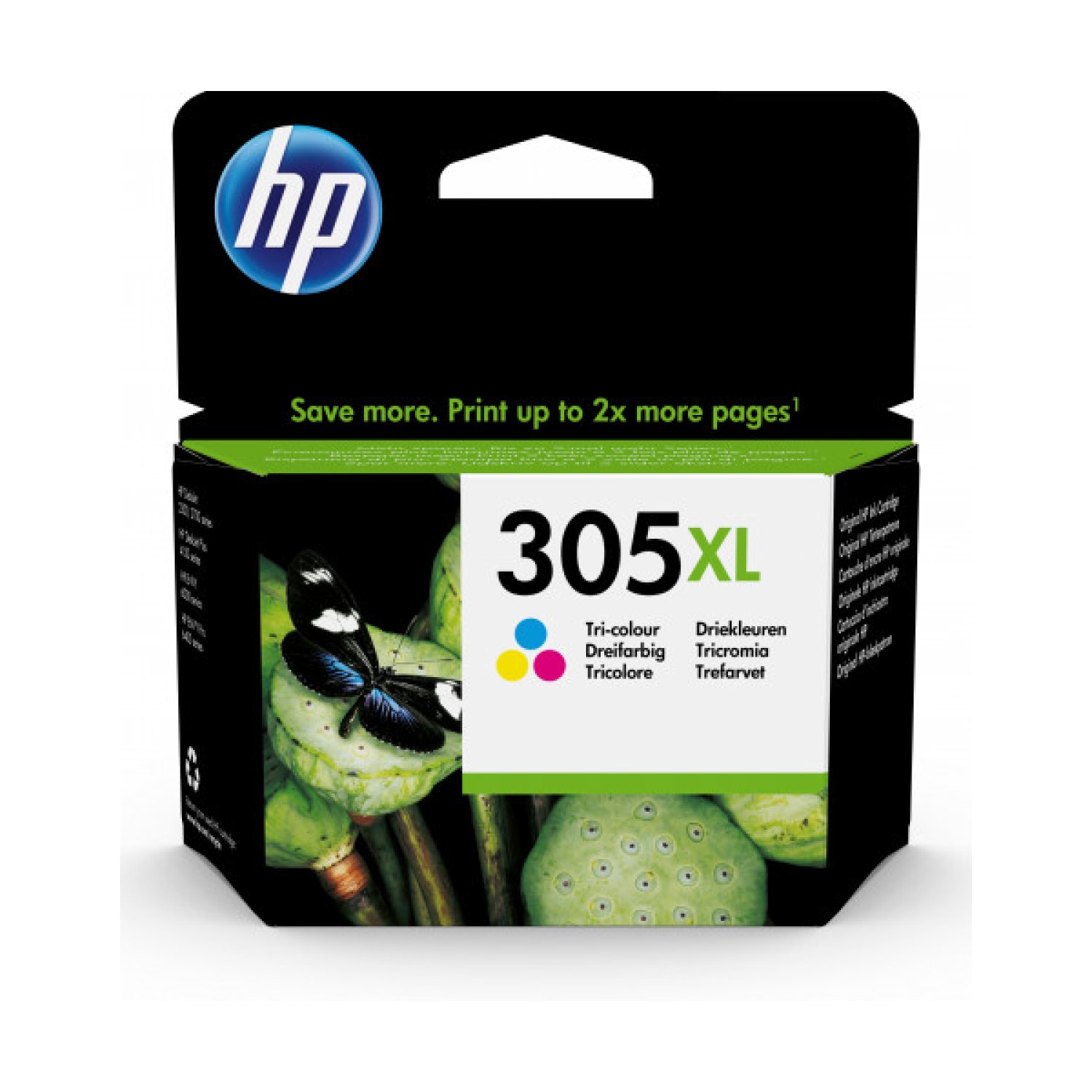 HP Cartucho Tinta 305 XL · Alta Capacidad · Tricolor