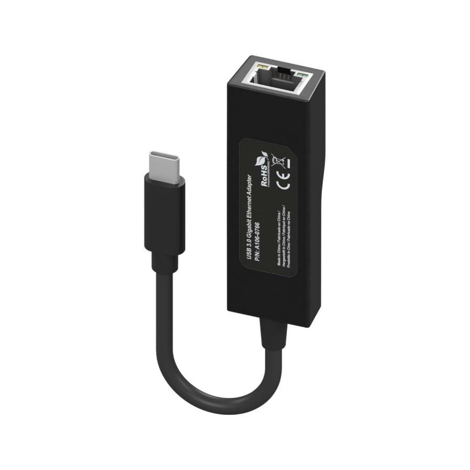 Aisens Adaptador USB Tipo-C a RJ45 · 1000 Mbps · Ethernet Gigabit