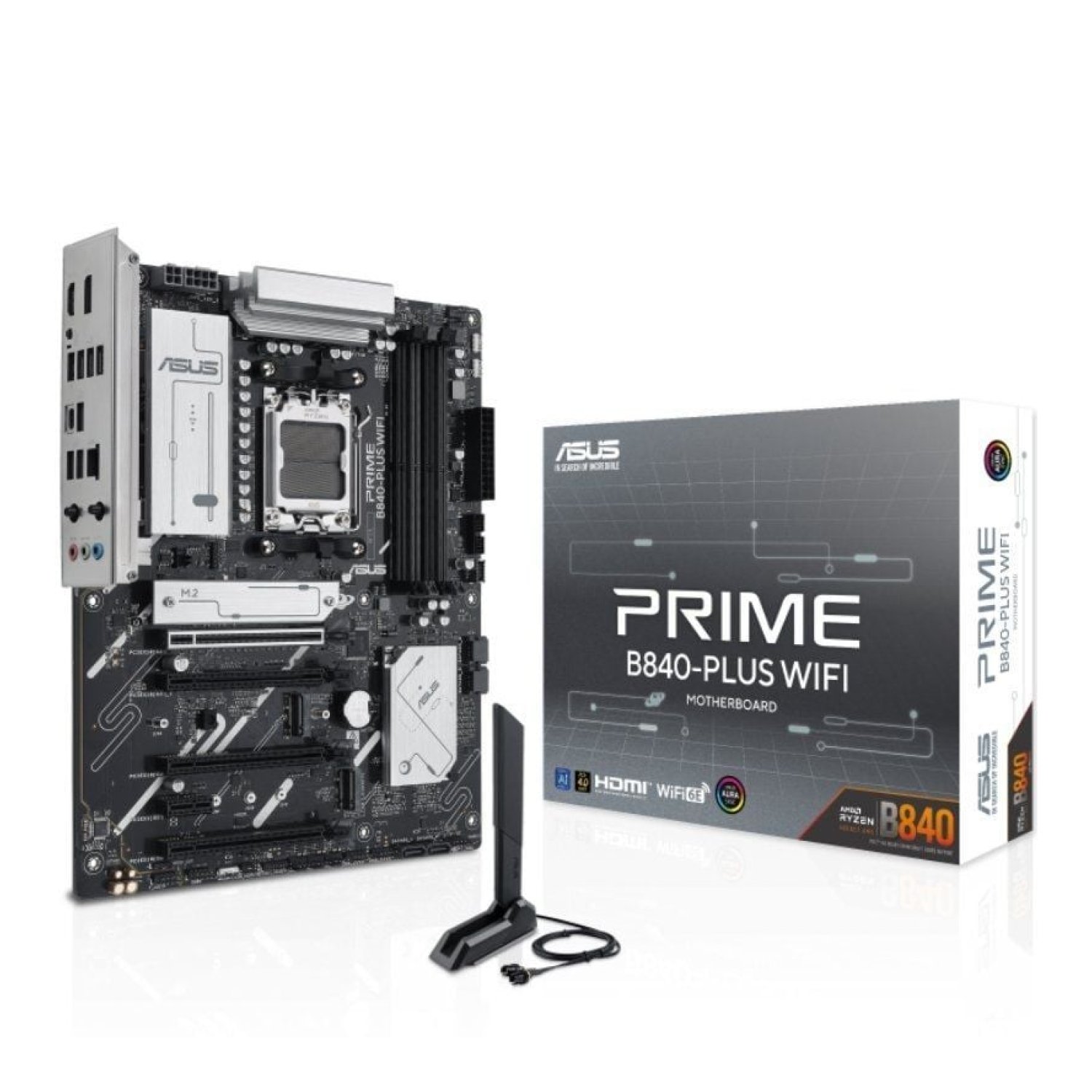 Asus Prime B840-Plus WiFi · Socket AM5 · DDR5 · PCIe 4.0