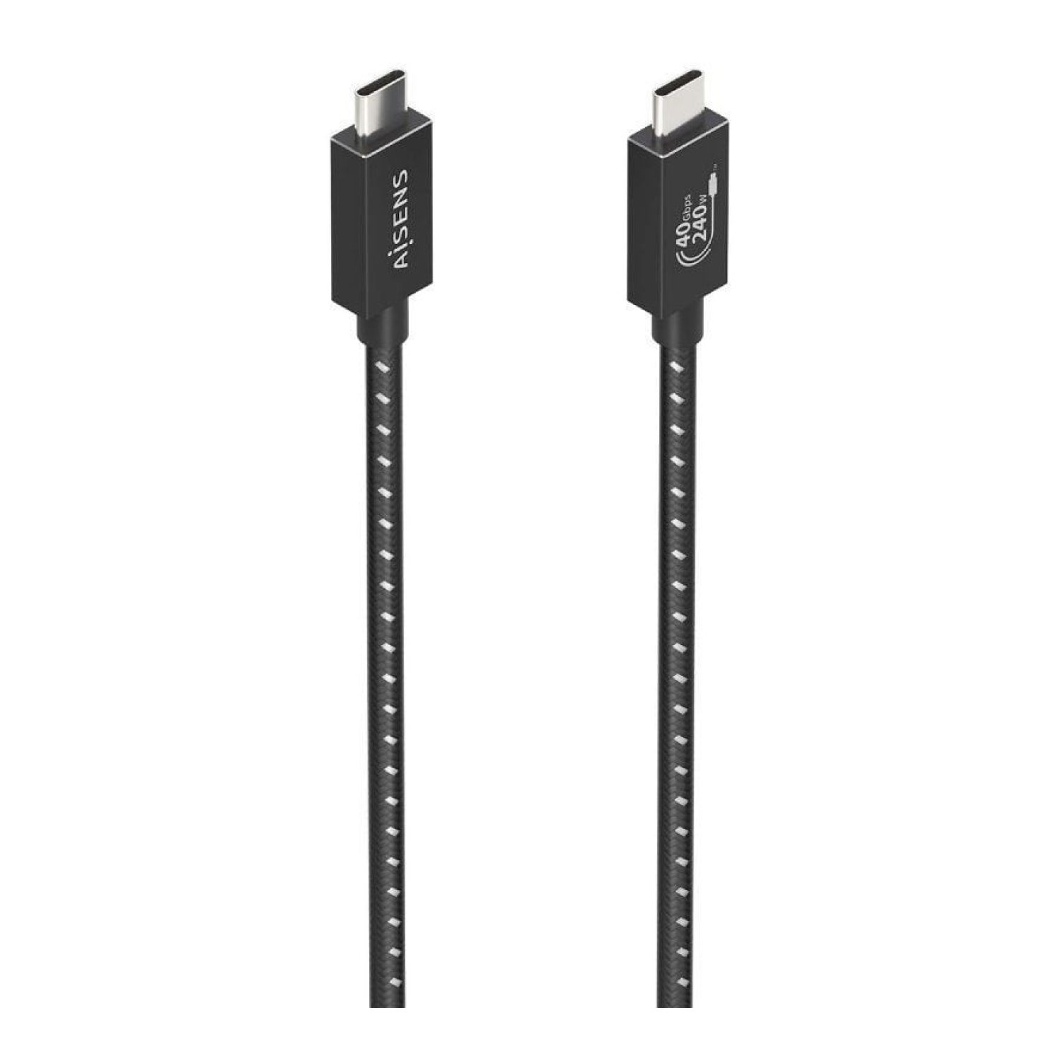 Aisens Cable USB 4.0 Tipo-C · 1,5m · 240W · 40Gbps · Gris