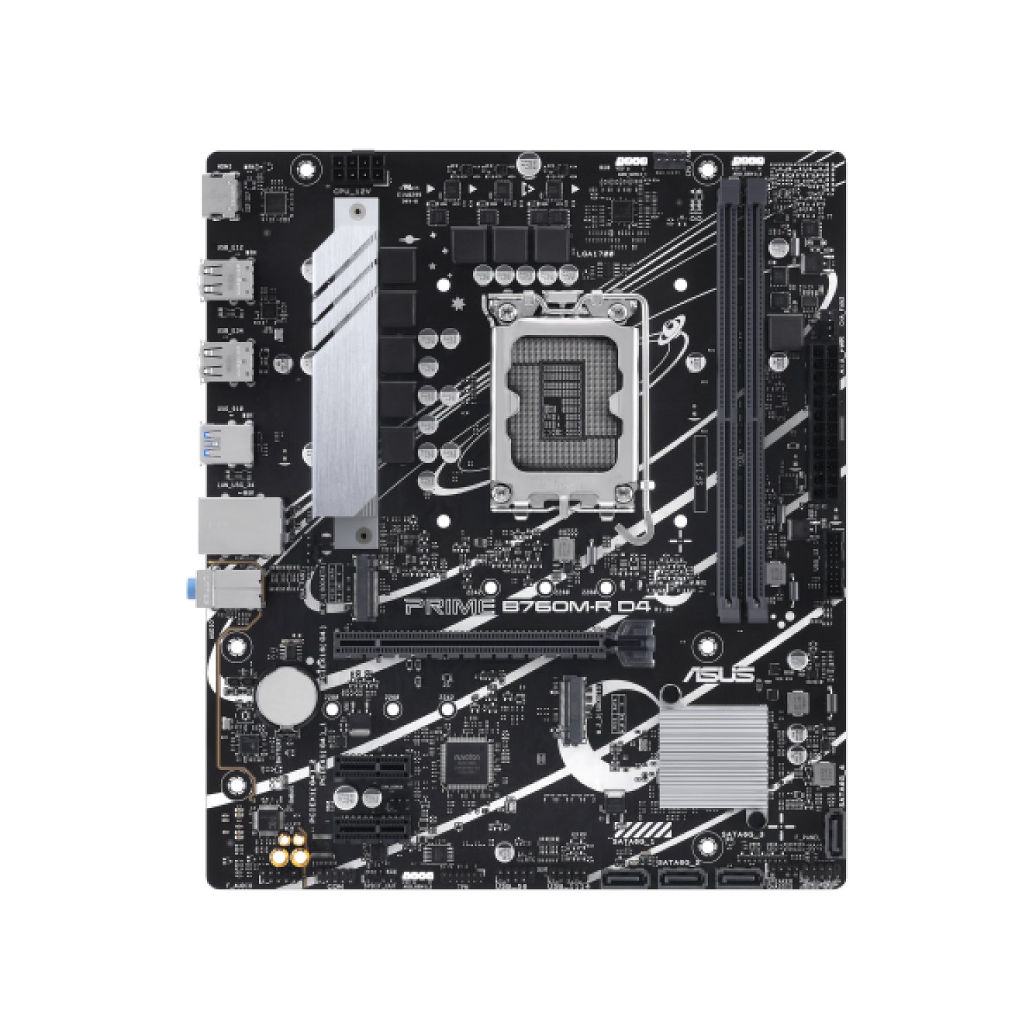 Asus Prime B760M-R D4 · Socket 1700 · DDR4 · PCIe 4.0 · Micro ATX