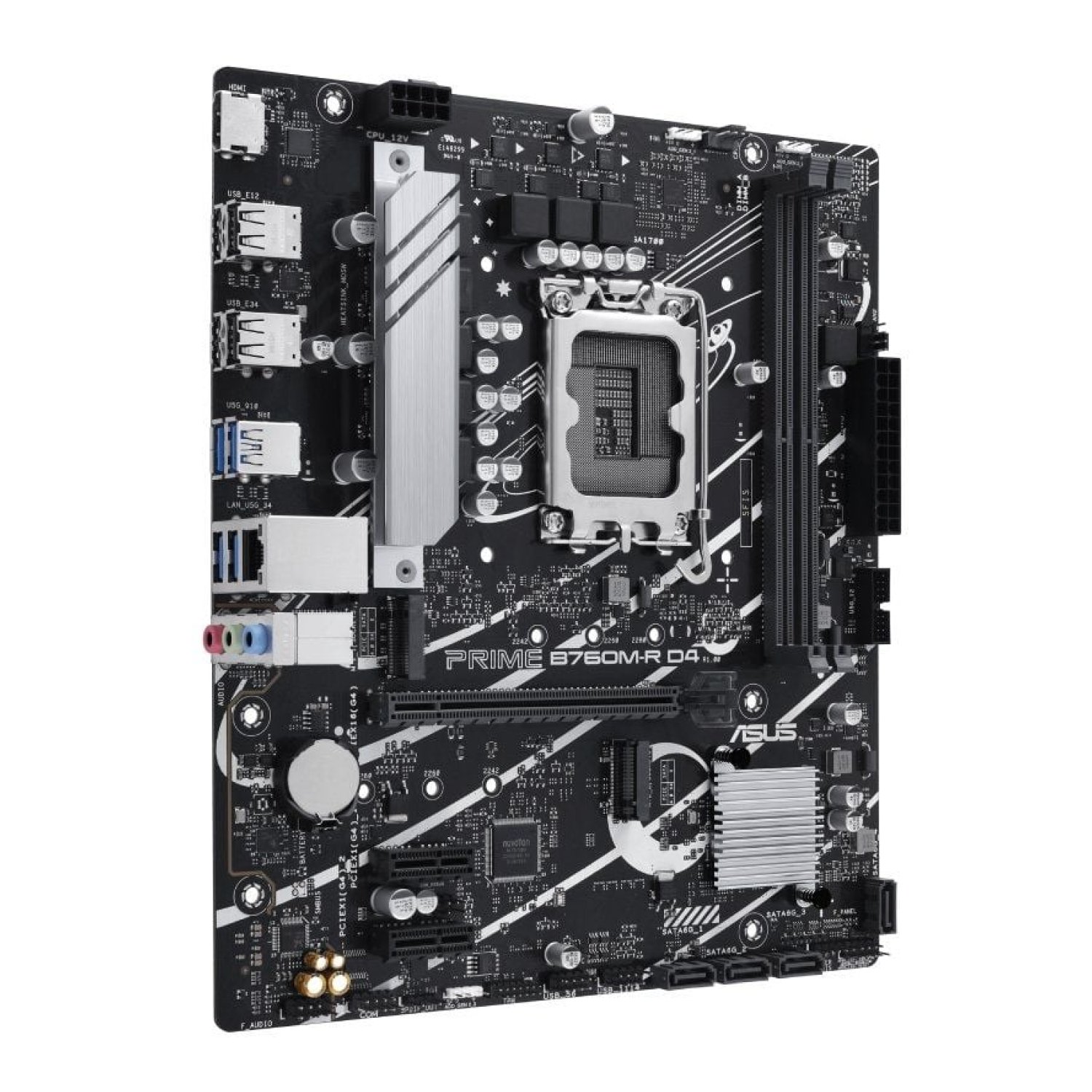 Asus Prime B760M-R D4 · Socket 1700 · DDR4 · PCIe 4.0 · Micro ATX