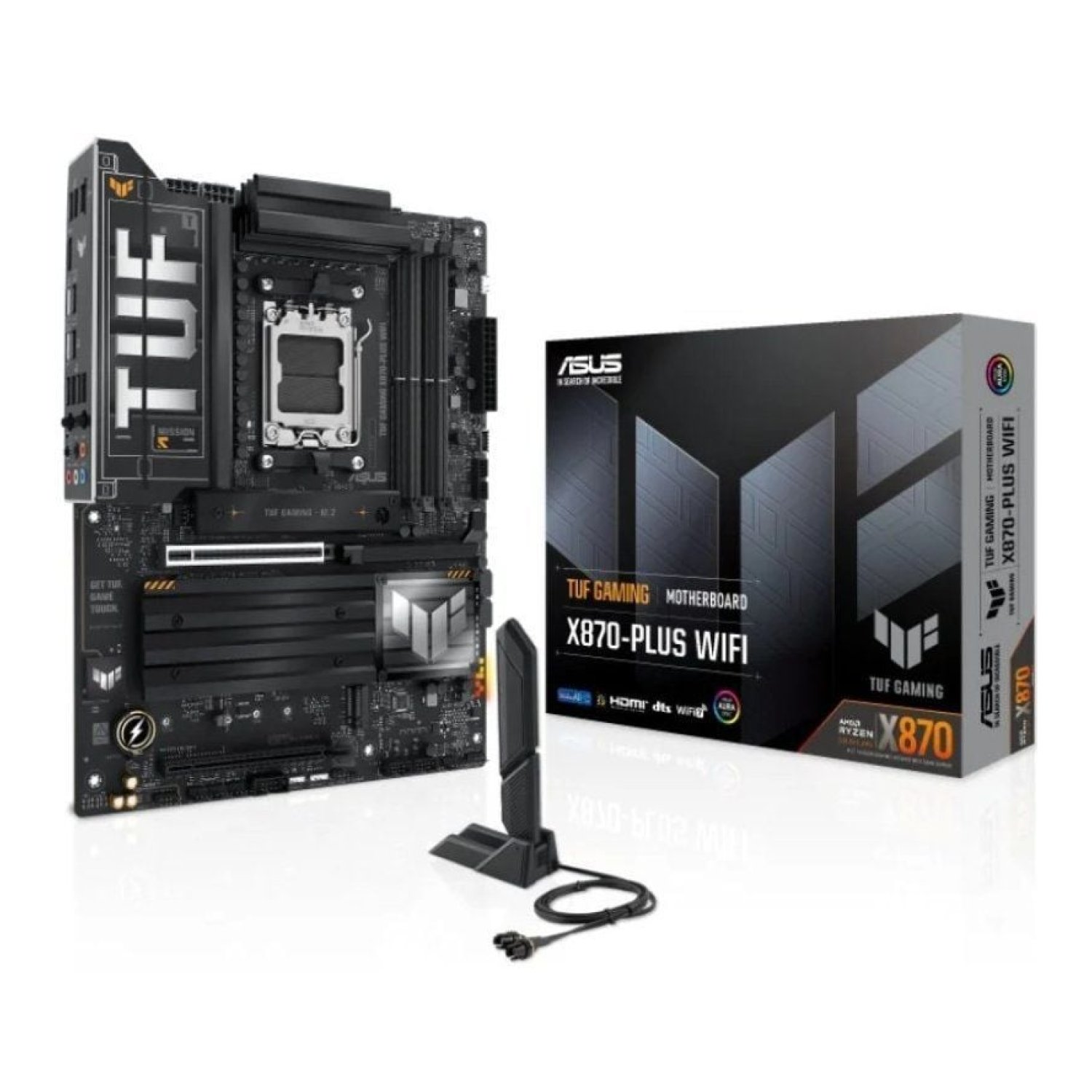 ASUS TUF Gaming X870-PLUS WiFi · Socket AM5 · DDR5 · PCIe 5.0