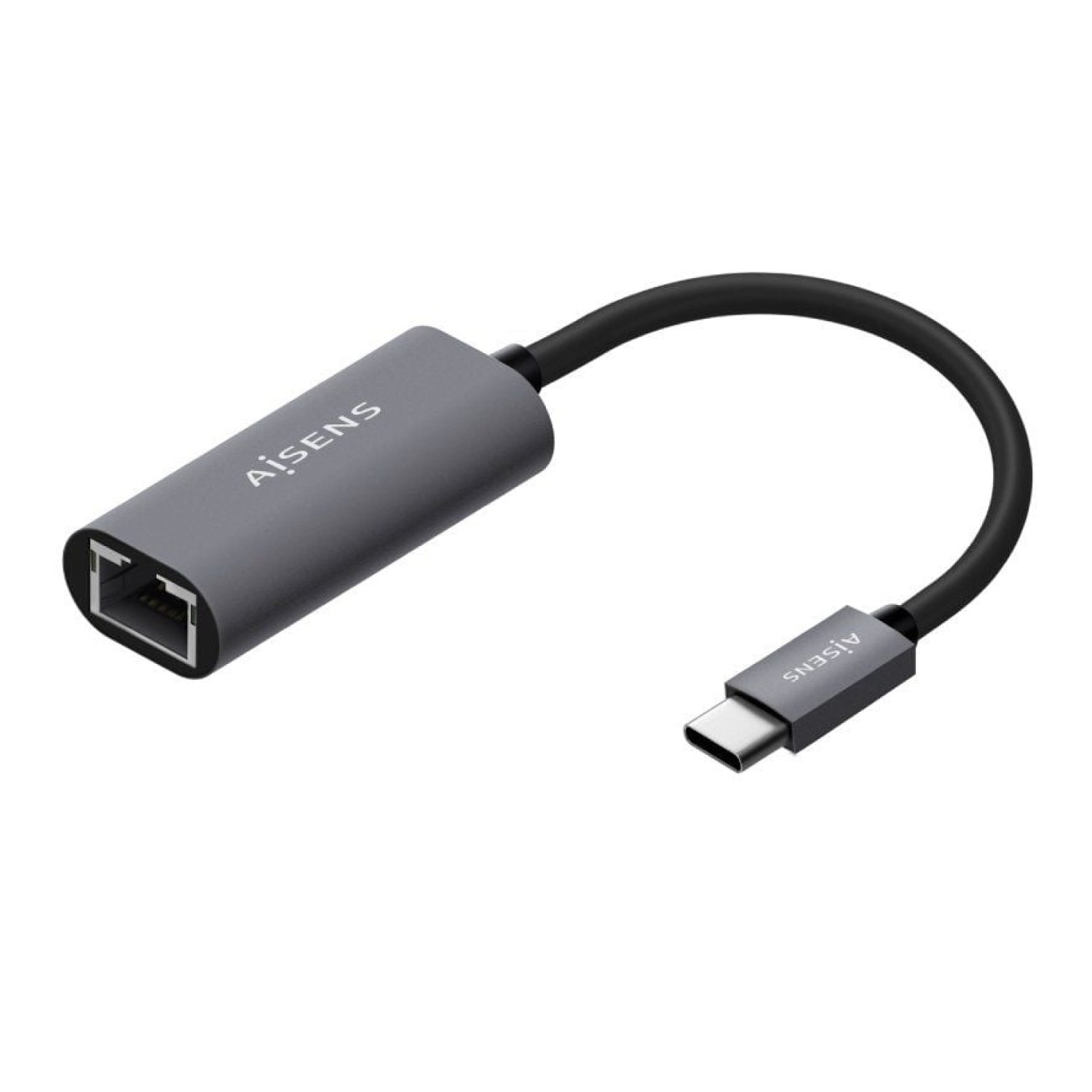 Aisens Adaptador USB Tipo-C a RJ45 · 1000 Mbps · Ethernet