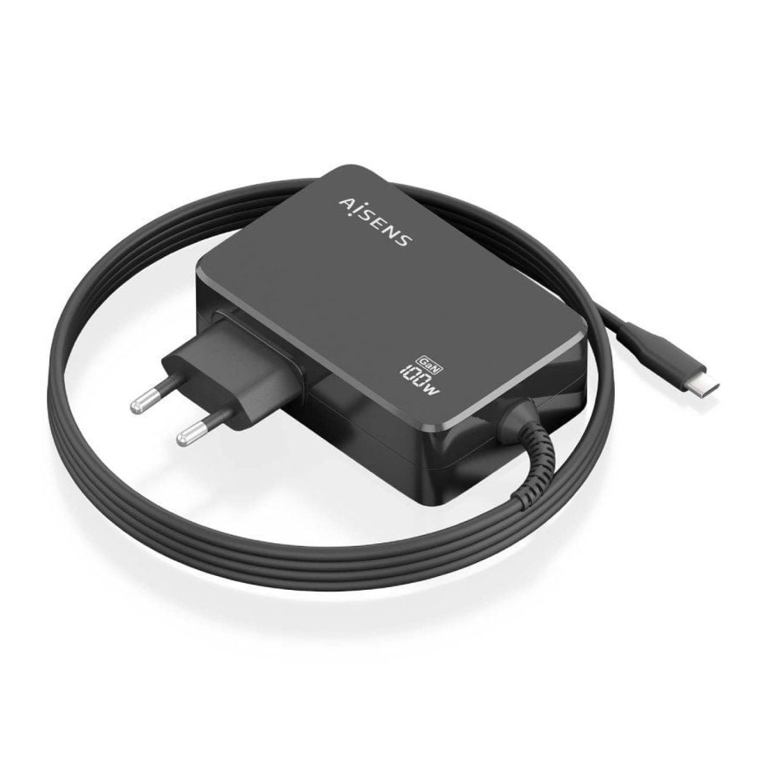 Aisens · Cargador GaN USB-C · 100W · 5-20V · Automático