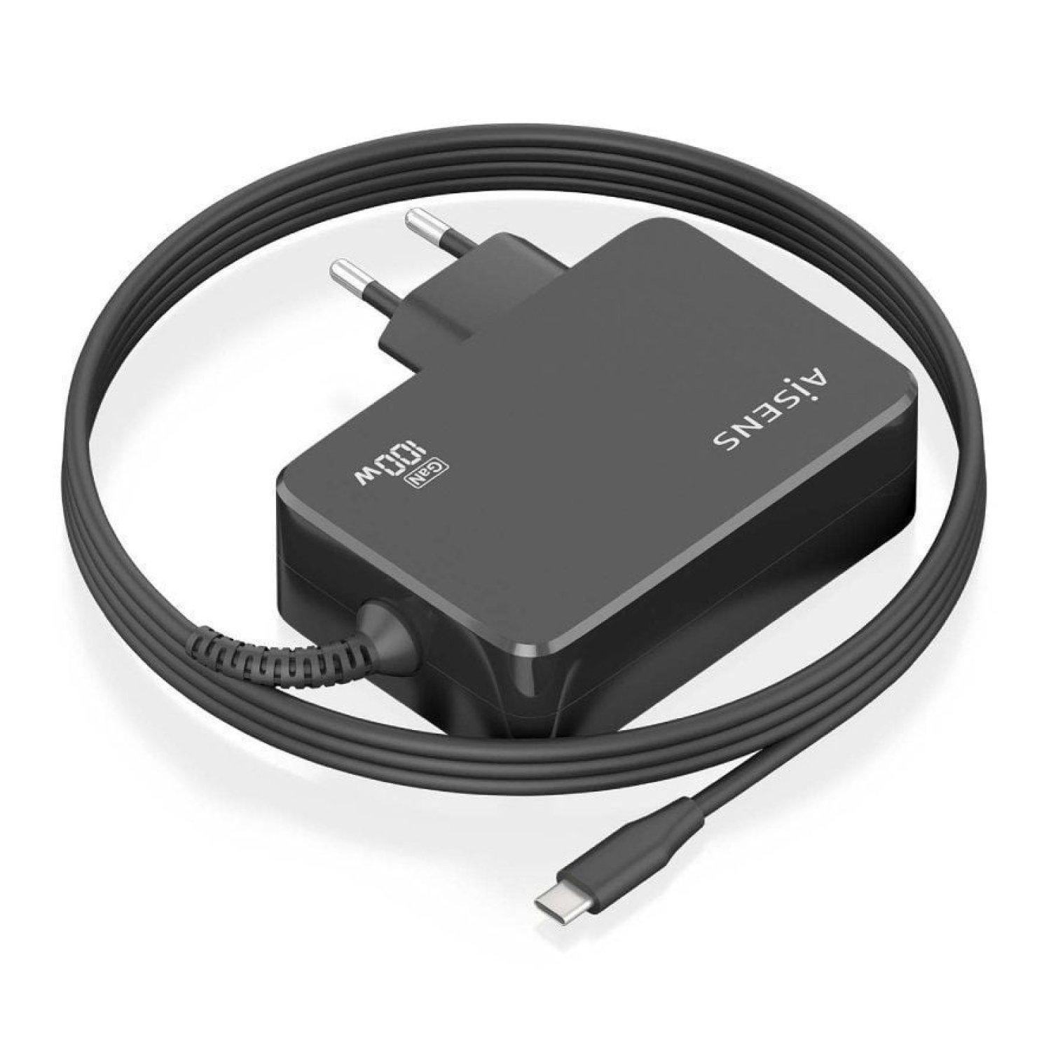 Aisens · Cargador GaN USB-C · 100W · 5-20V · Automático