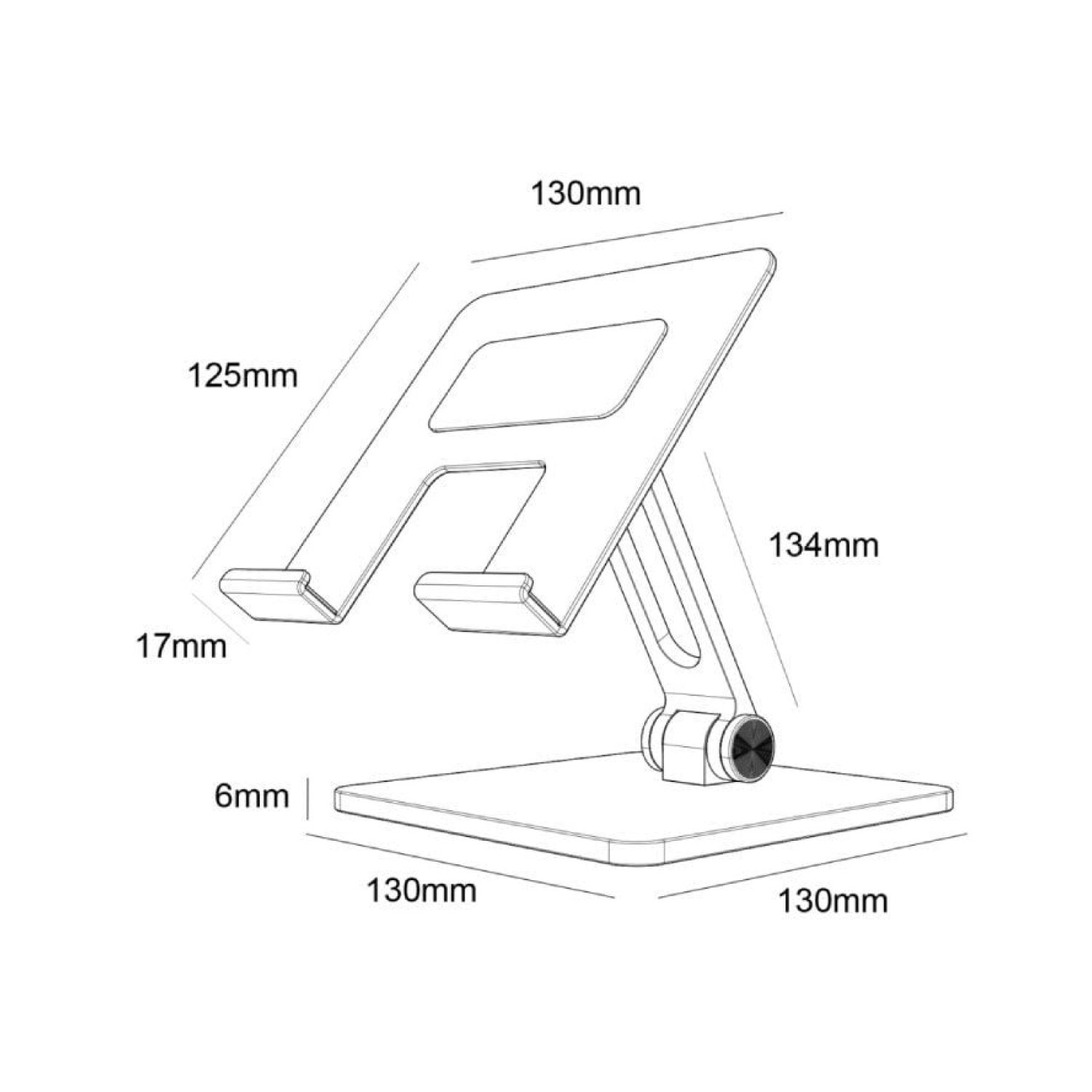Aisens · Soporte Smartphone/Tablet · Gris · Ajustable XL