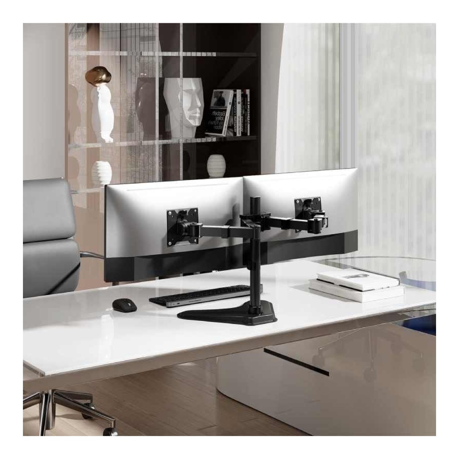 Aisens DT35TSR · Soporte Doble Monitor · Giratorio e Inclinable · Hasta 20kg