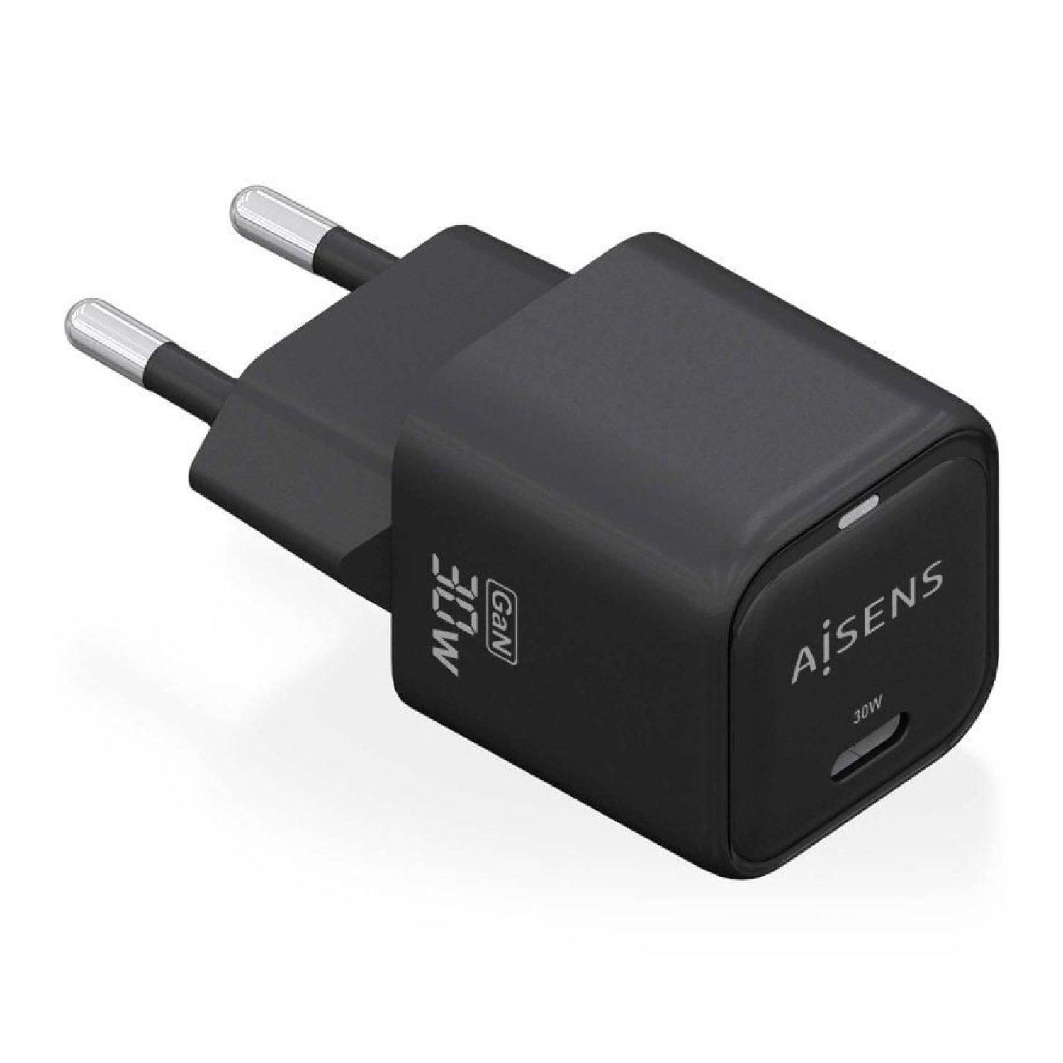 Aisens Cargador GaN · 30W · USB Tipo-C · Carga Rápida