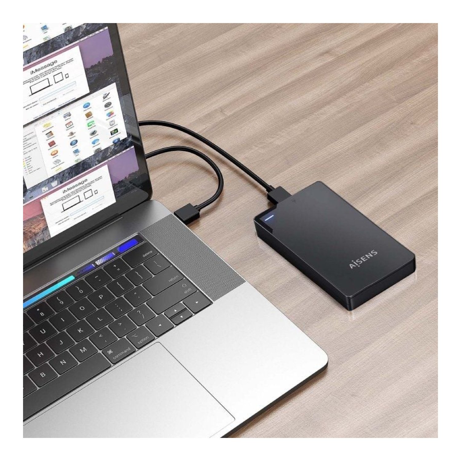 Aisens · Caja Externa Disco Duro 2,5" · USB 3.1 · Sin tornillos