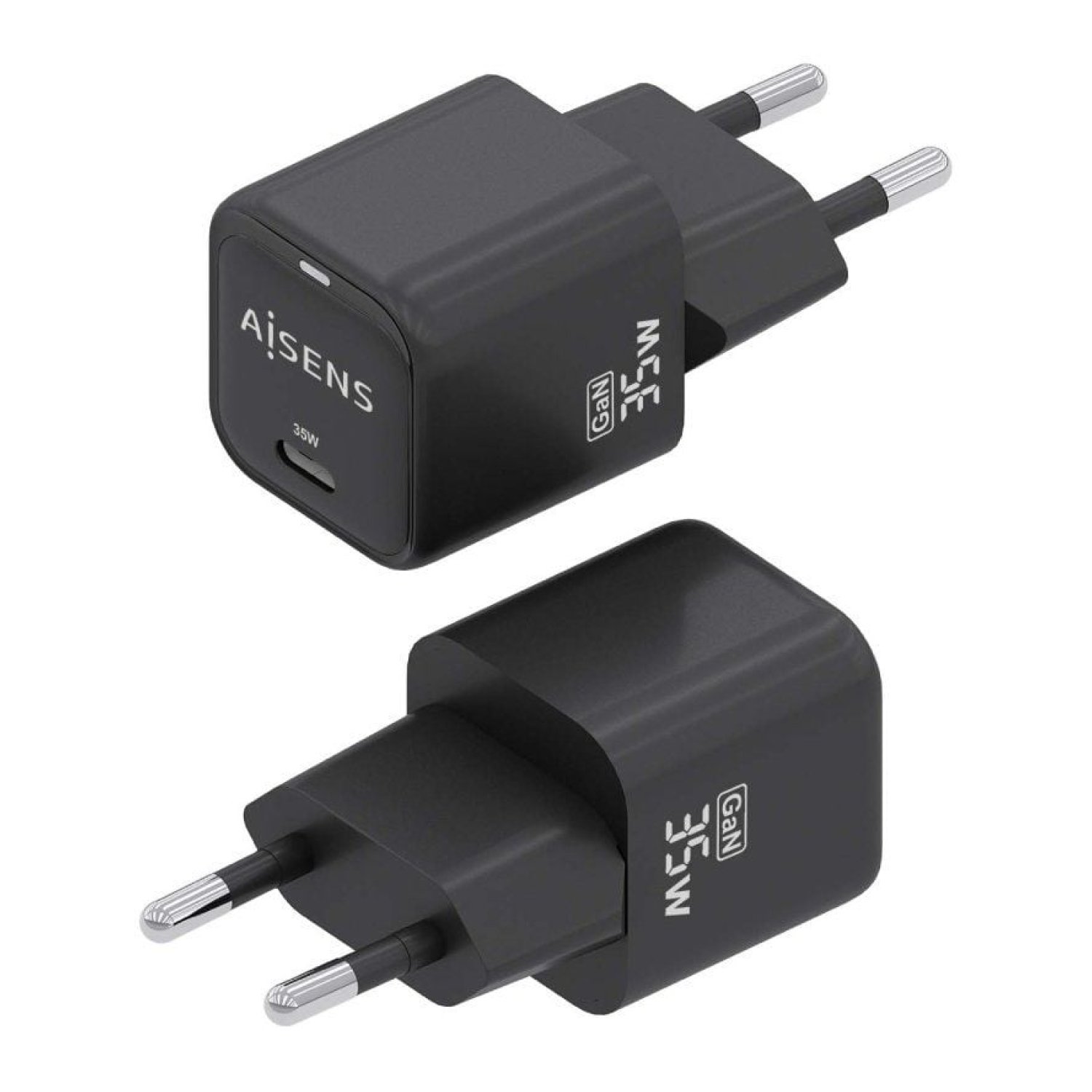 Aisens · Cargador GaN 35W · 1x USB-C · Carga Rápida