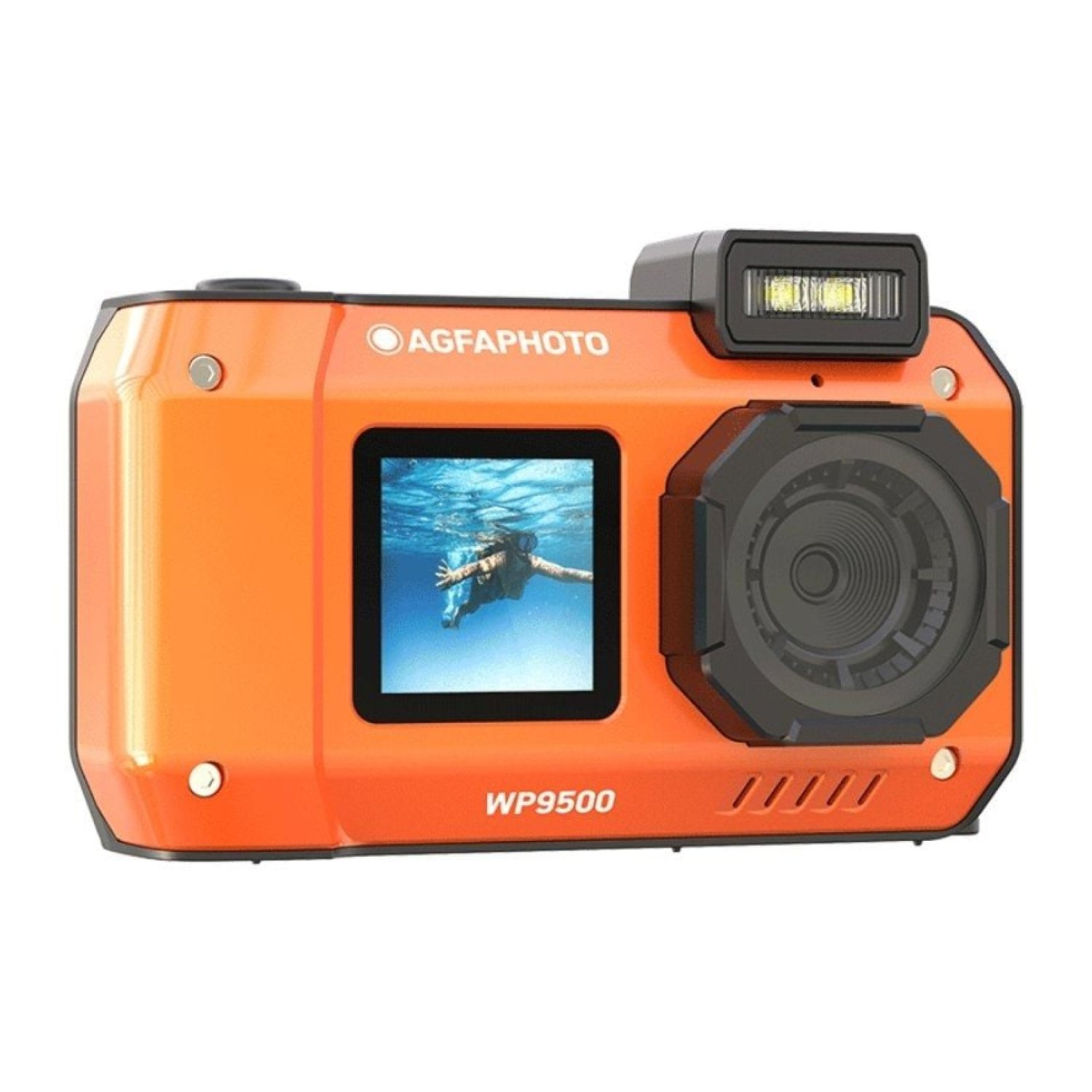 AgfaPhoto Realishot WP9500 · Cámara Deportiva · 24MP · Naranja