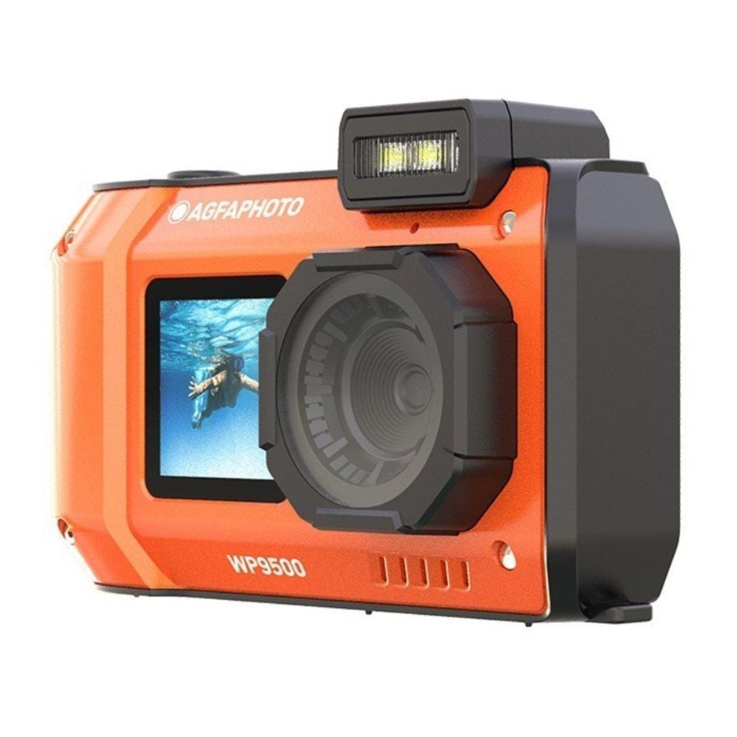 AgfaPhoto Realishot WP9500 · Cámara Deportiva · 24MP · Naranja