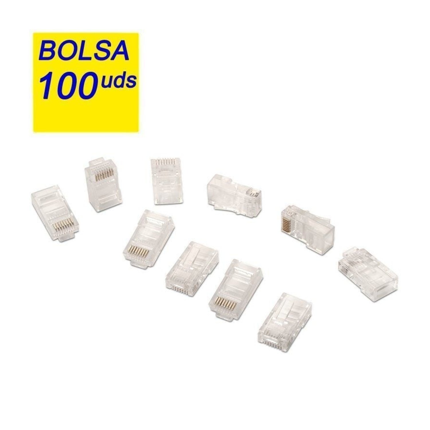 Aisens · Conectores RJ45 Cat.5e · Pack 100 unidades