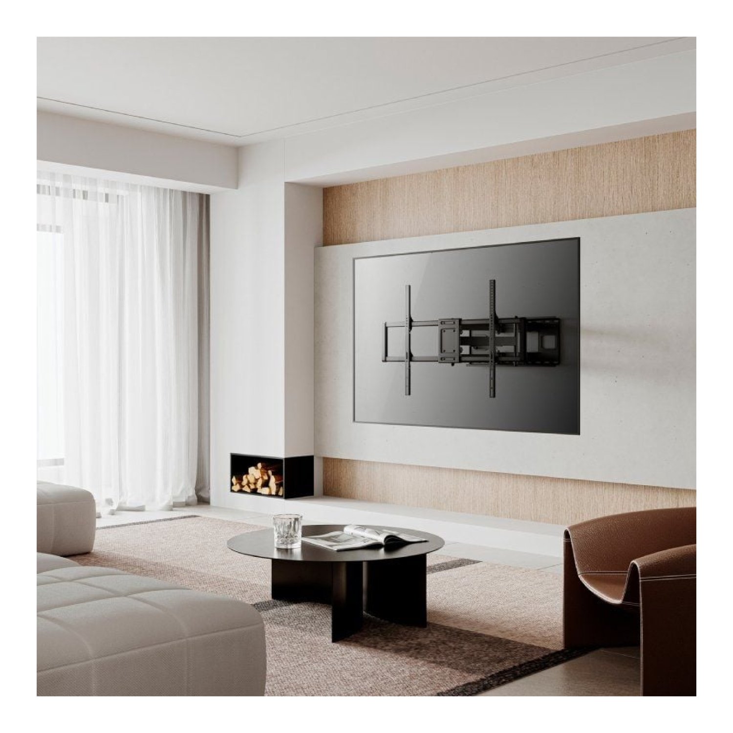 Aisens WT120TSLE · Soporte Articulado para TV 60-120" · Hasta 120kg