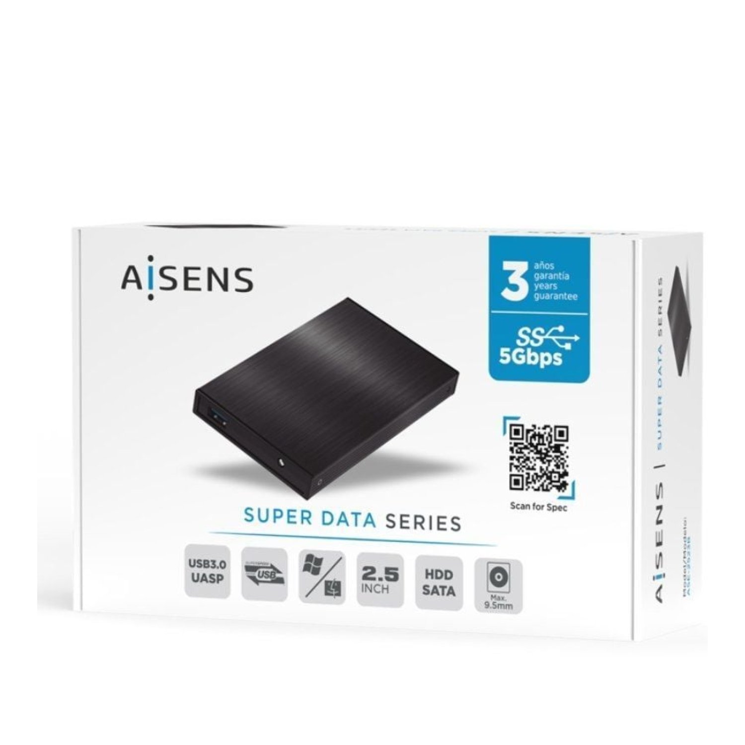 Aisens Caja Externa Disco Duro · 2,5" · USB 3.0
